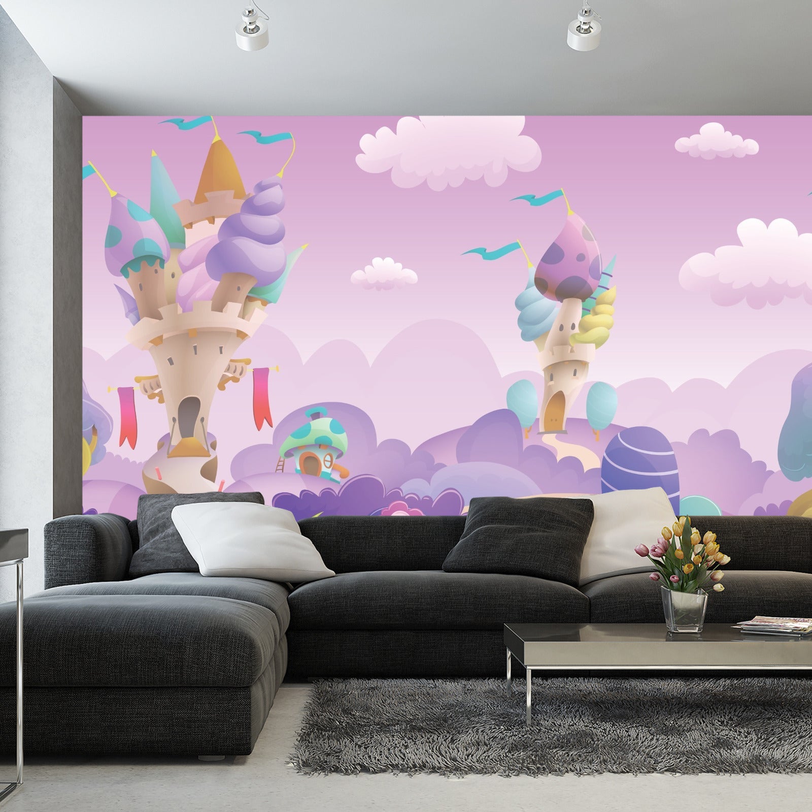 Fototapet Fargerikt Eventyrland