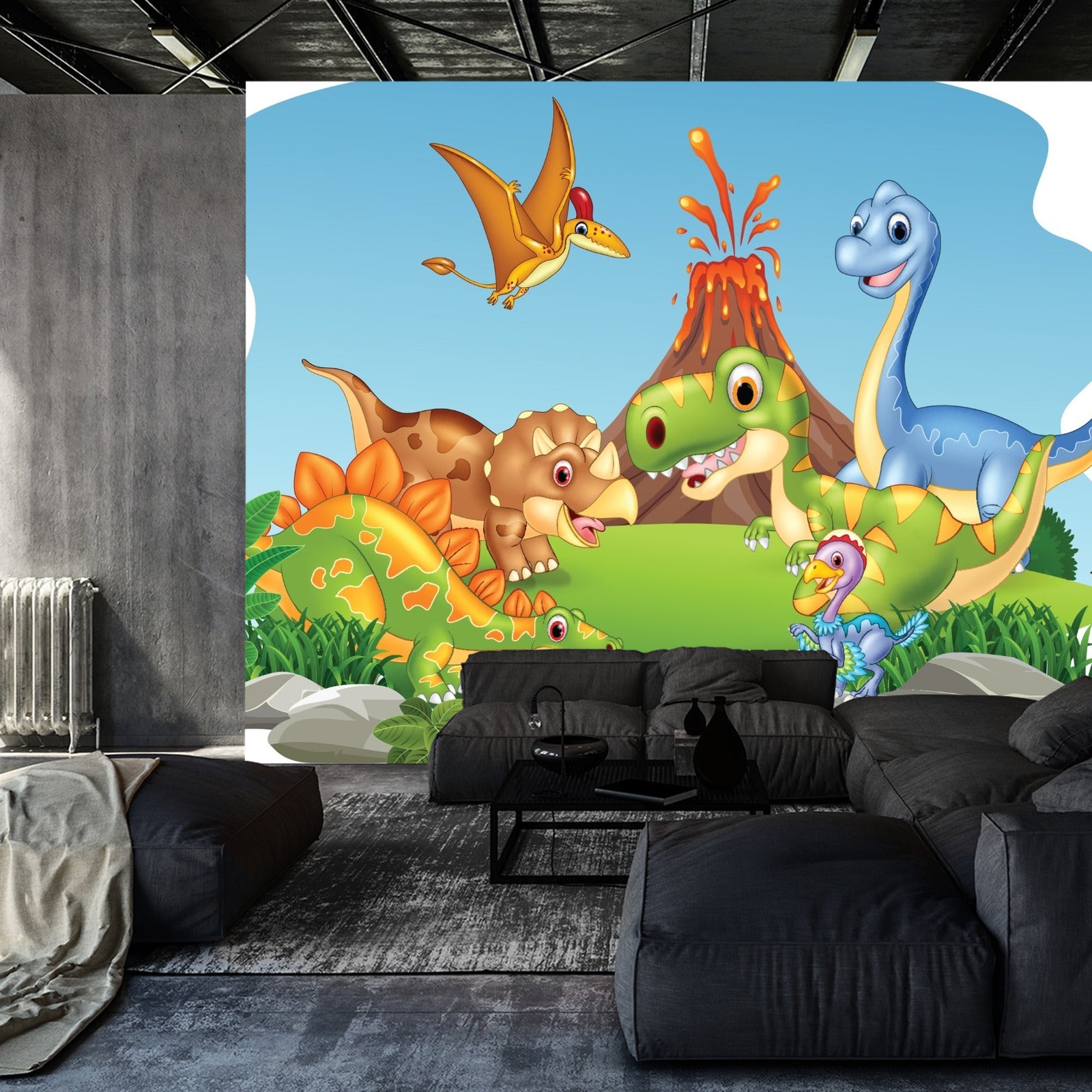 Fototapet Glade Dinosaurer