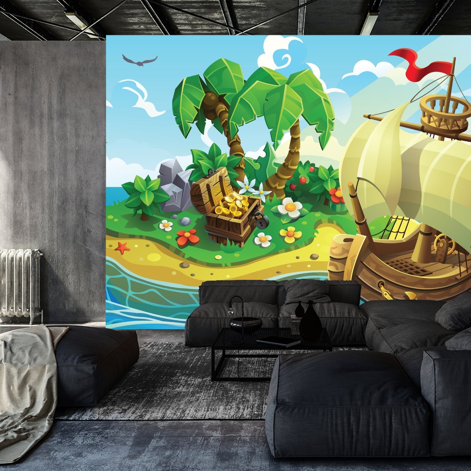 Fototapet Pirate Treasure Island