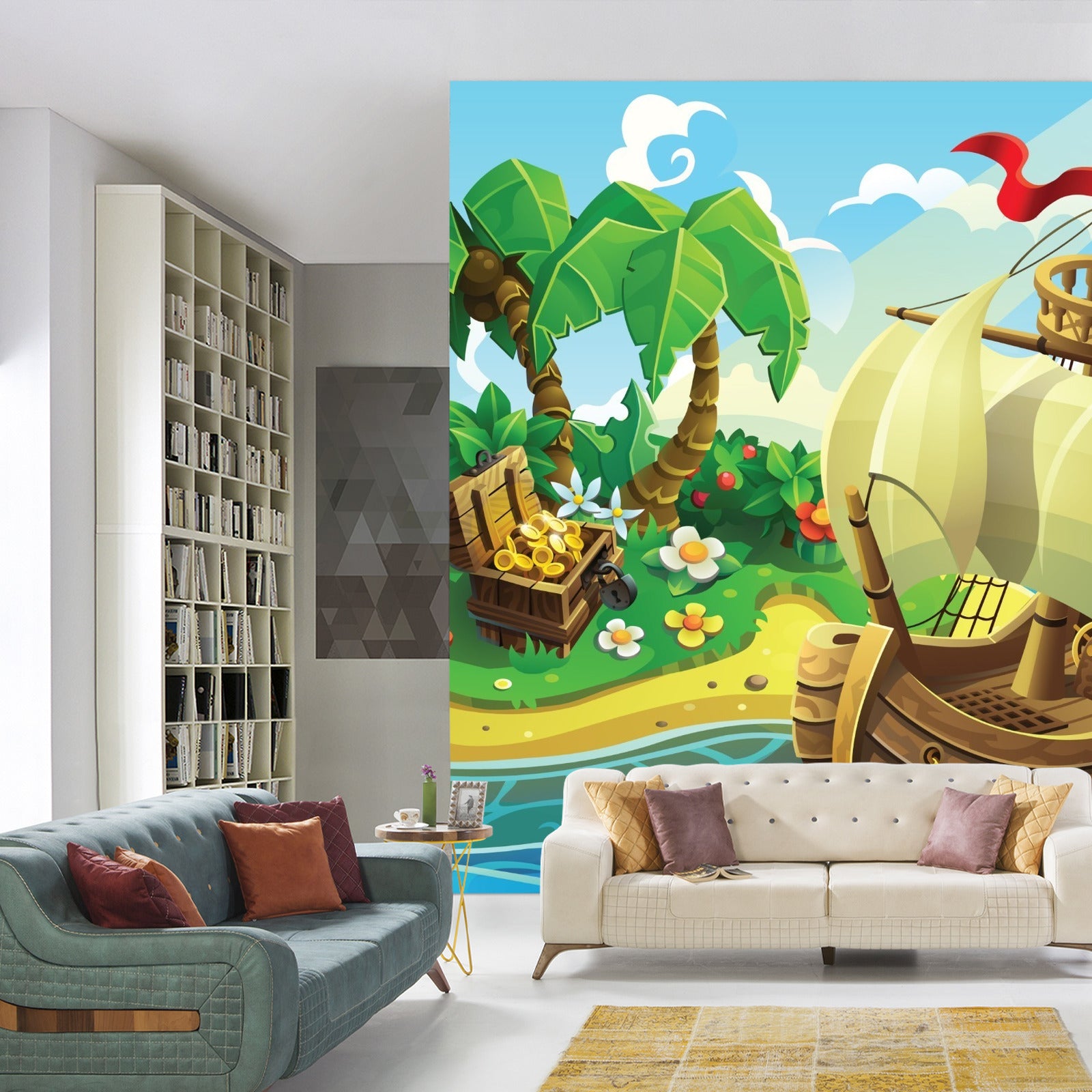 Fototapet Pirate Treasure Island