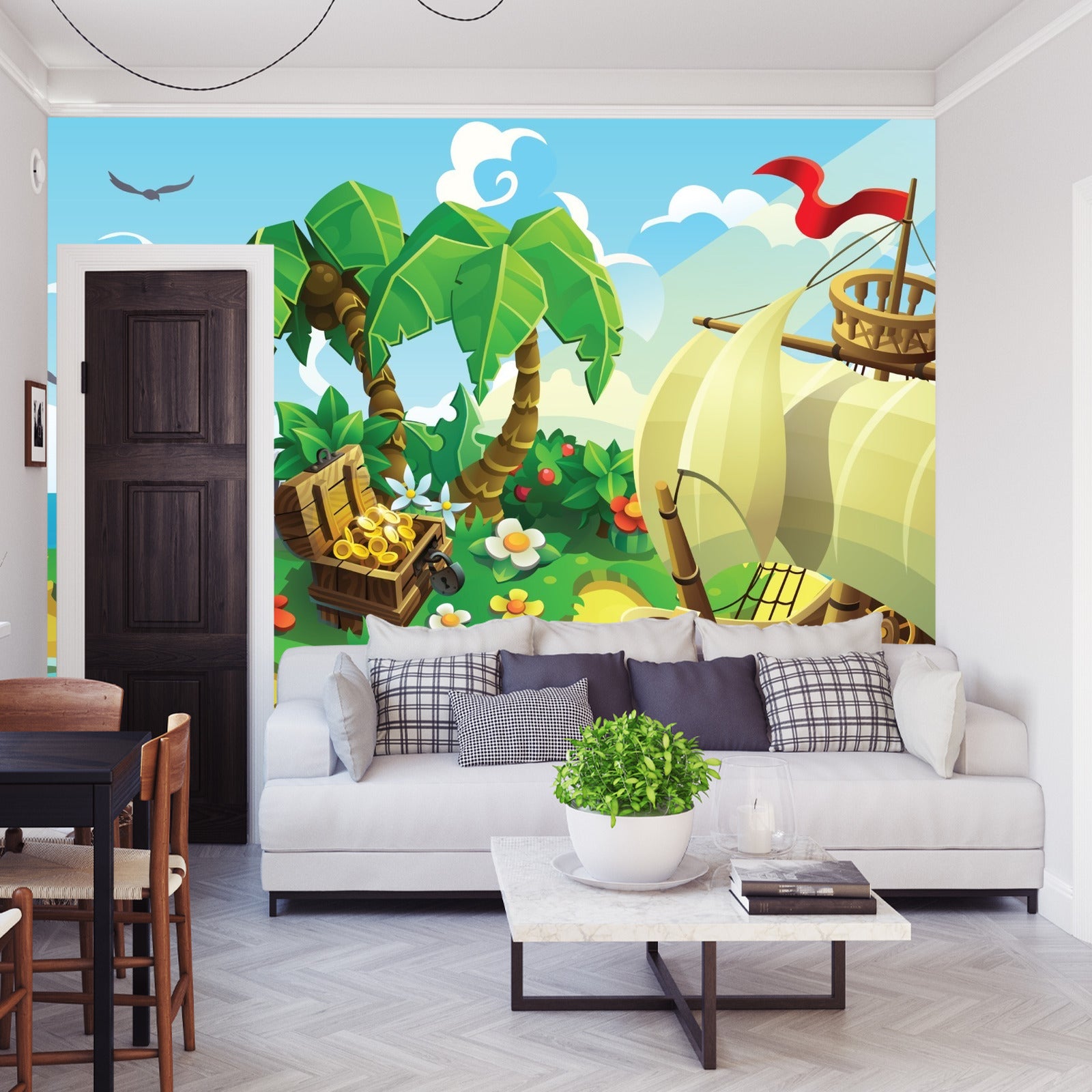 Fototapet Pirate Treasure Island