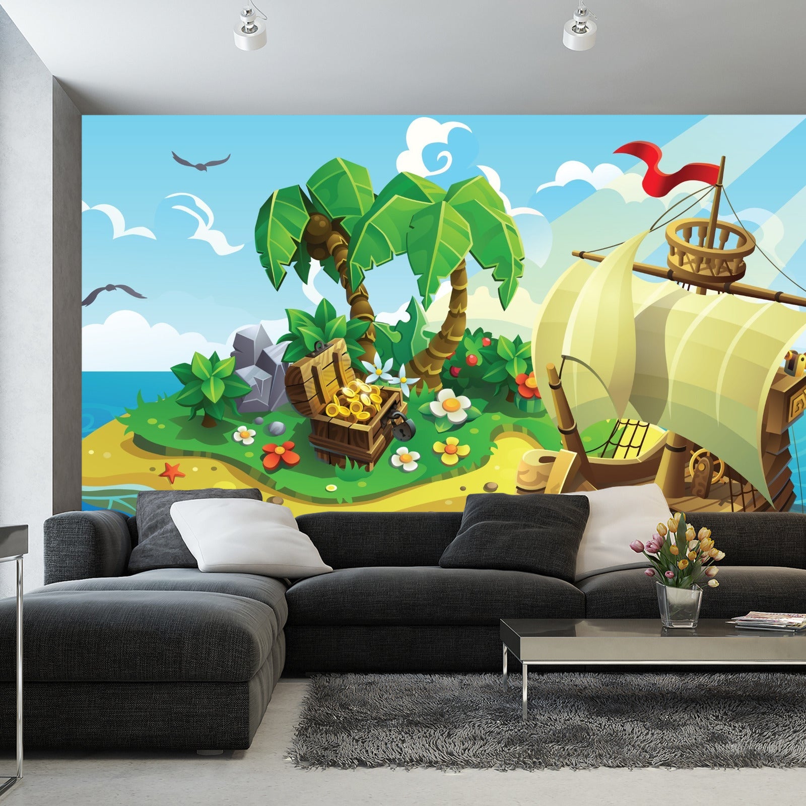 Fototapet Pirate Treasure Island