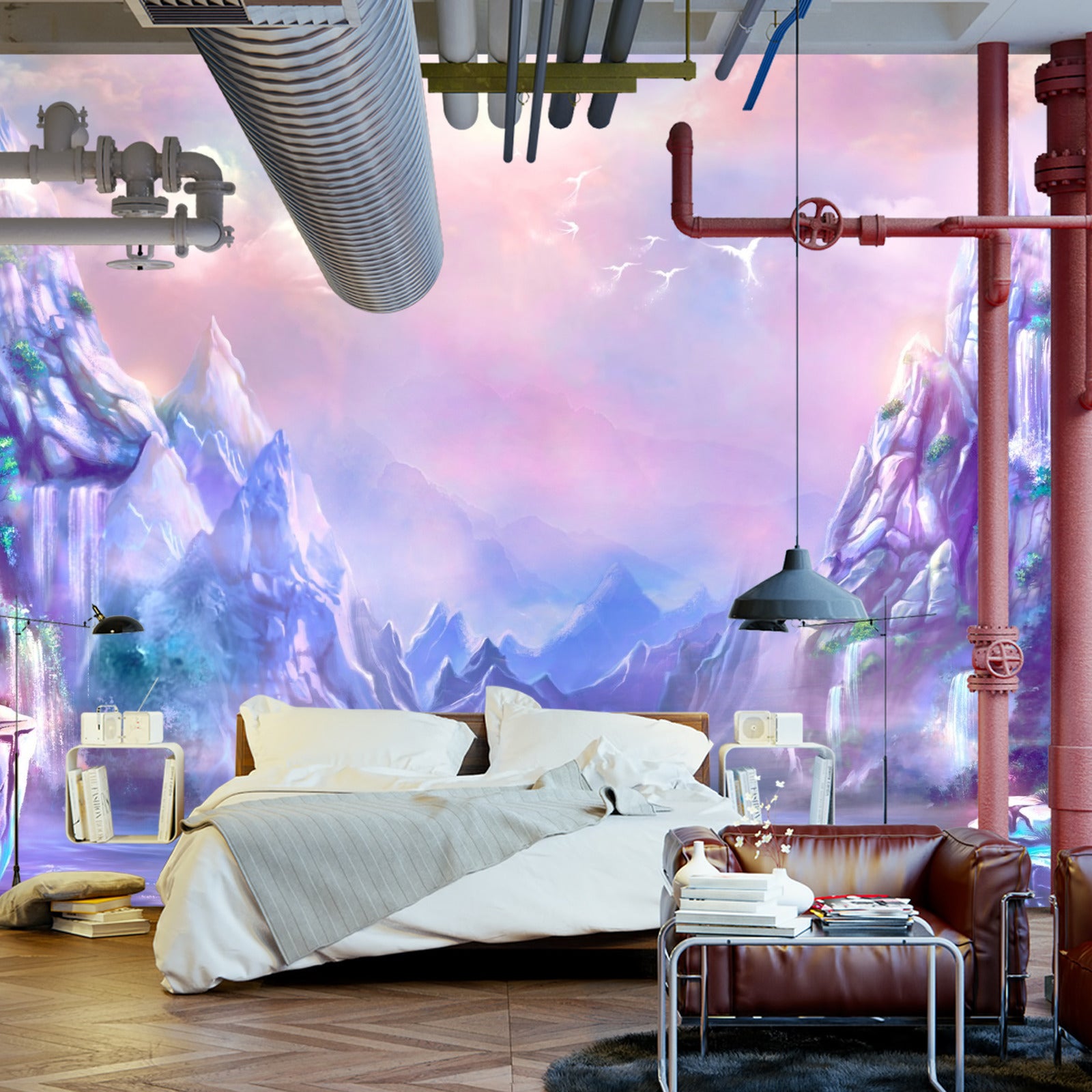 Fototapet Magisk Fjellland