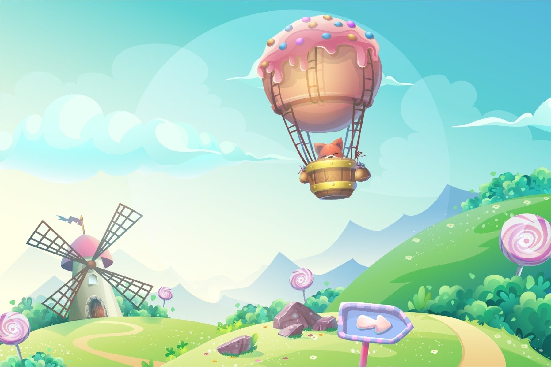 Fototapet Fairy Tale Candy Land