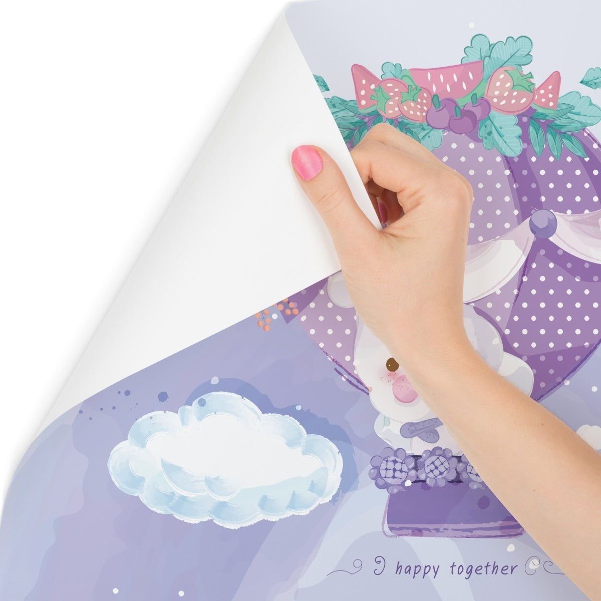 Fototapet Eventyrdyr Med Ballonger