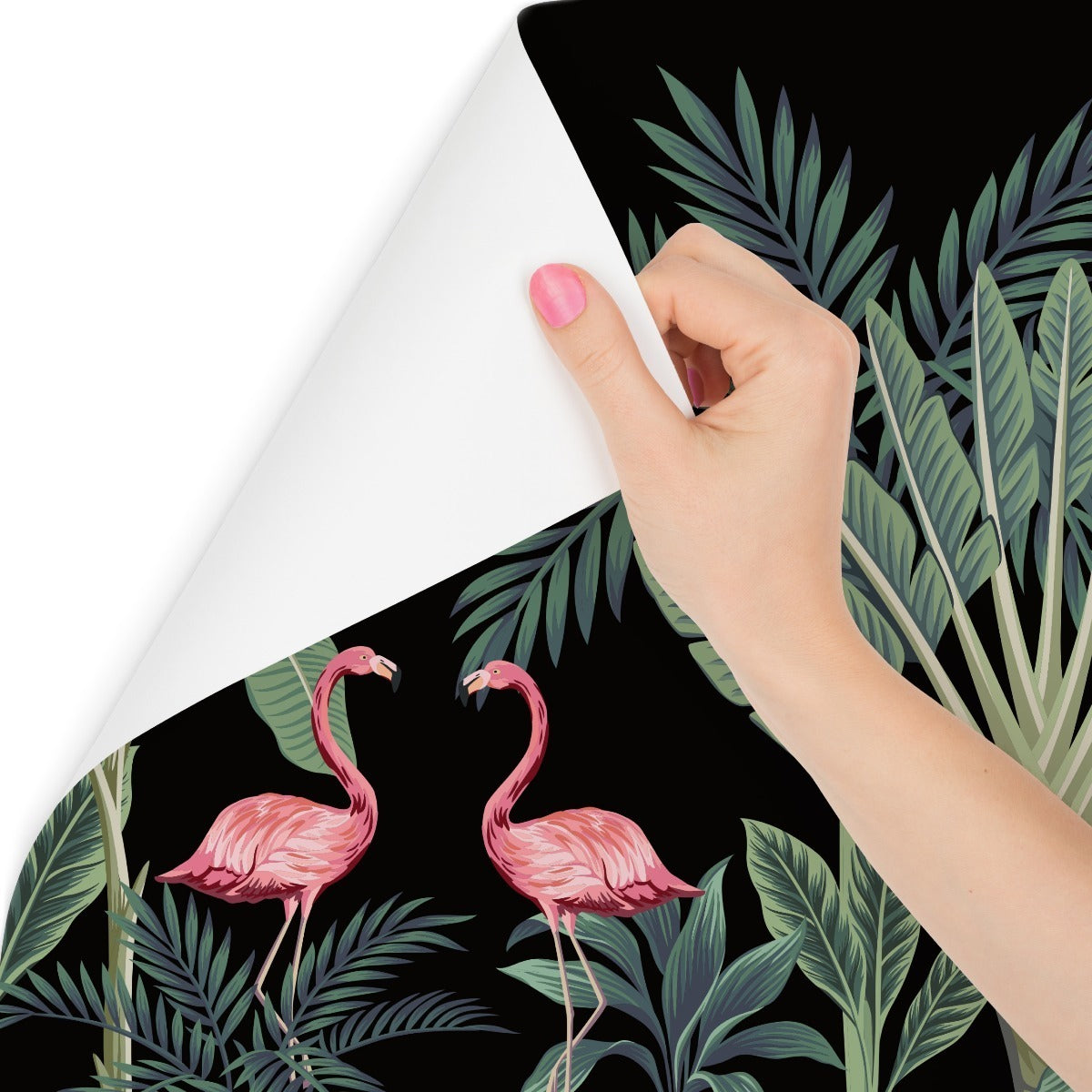 Fototapet Eksotiske Dyr Blant Palmer