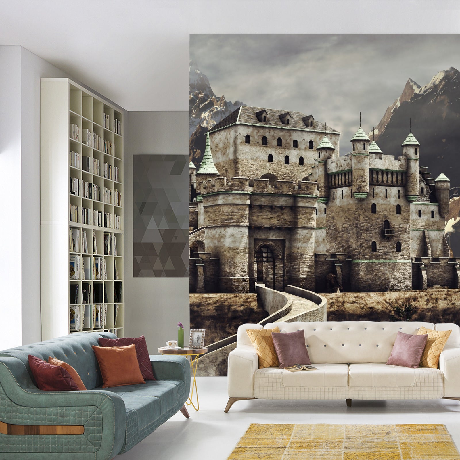 Fototapet Middelaldersk Fantasislott