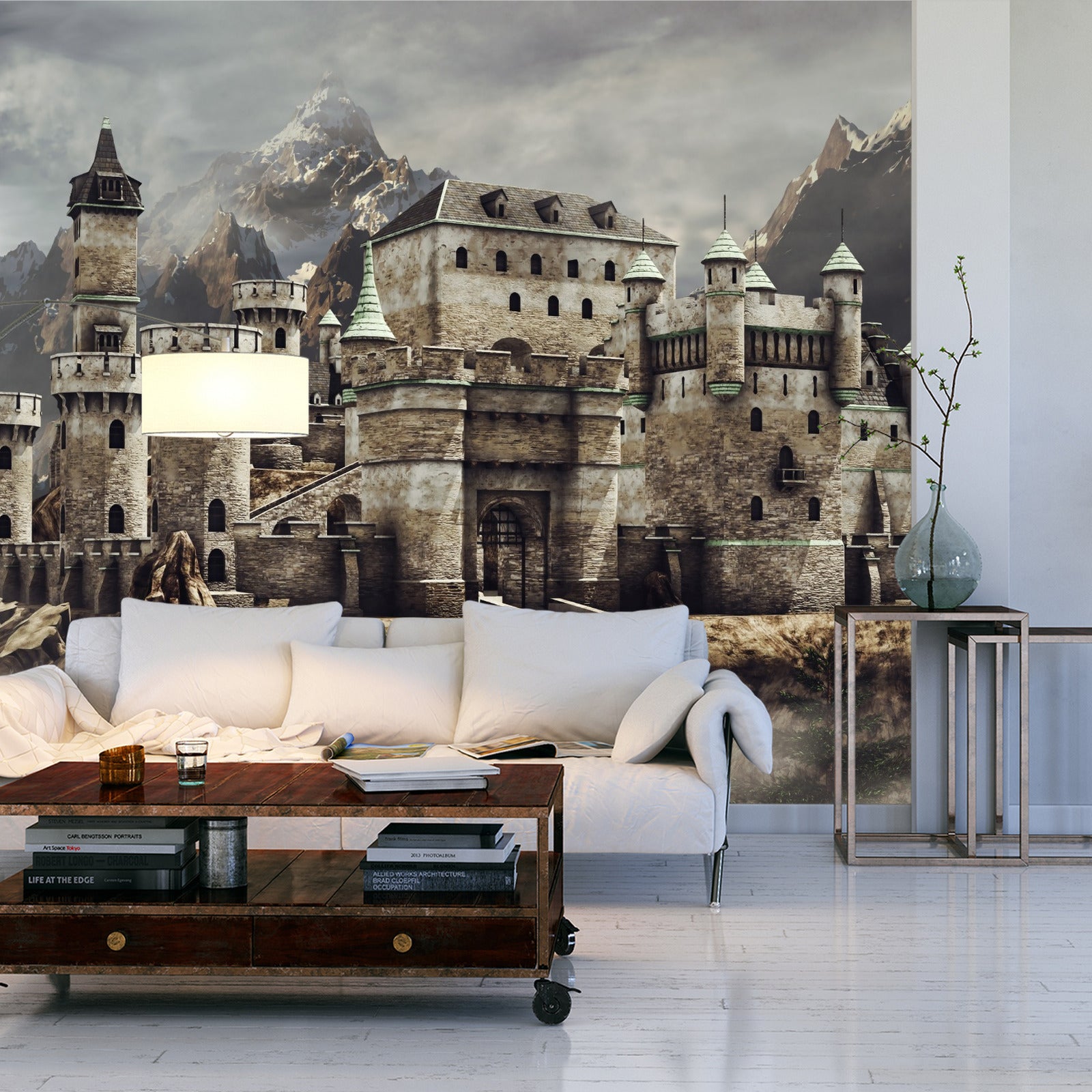 Fototapet Middelaldersk Fantasislott