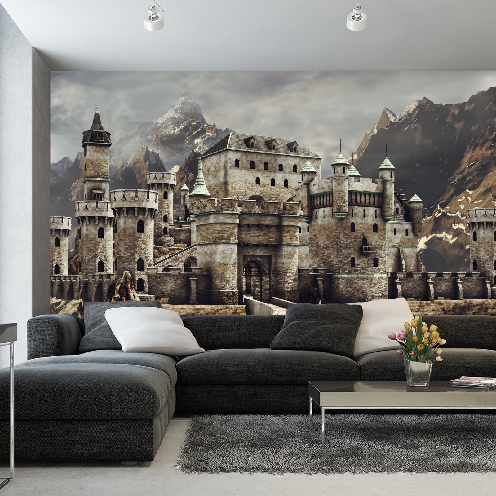 Fototapet Middelaldersk Fantasislott