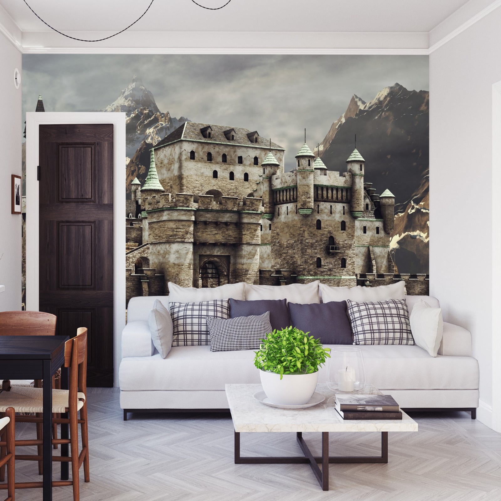Fototapet Middelaldersk Fantasislott