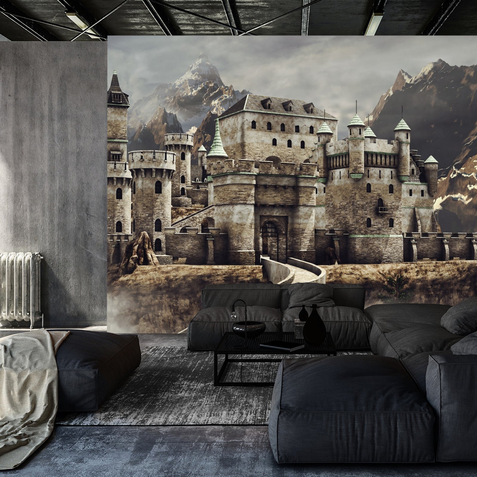 Fototapet Middelaldersk Fantasislott