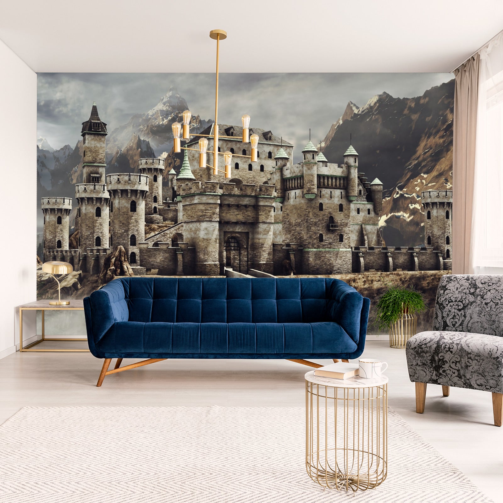 Fototapet Middelaldersk Fantasislott