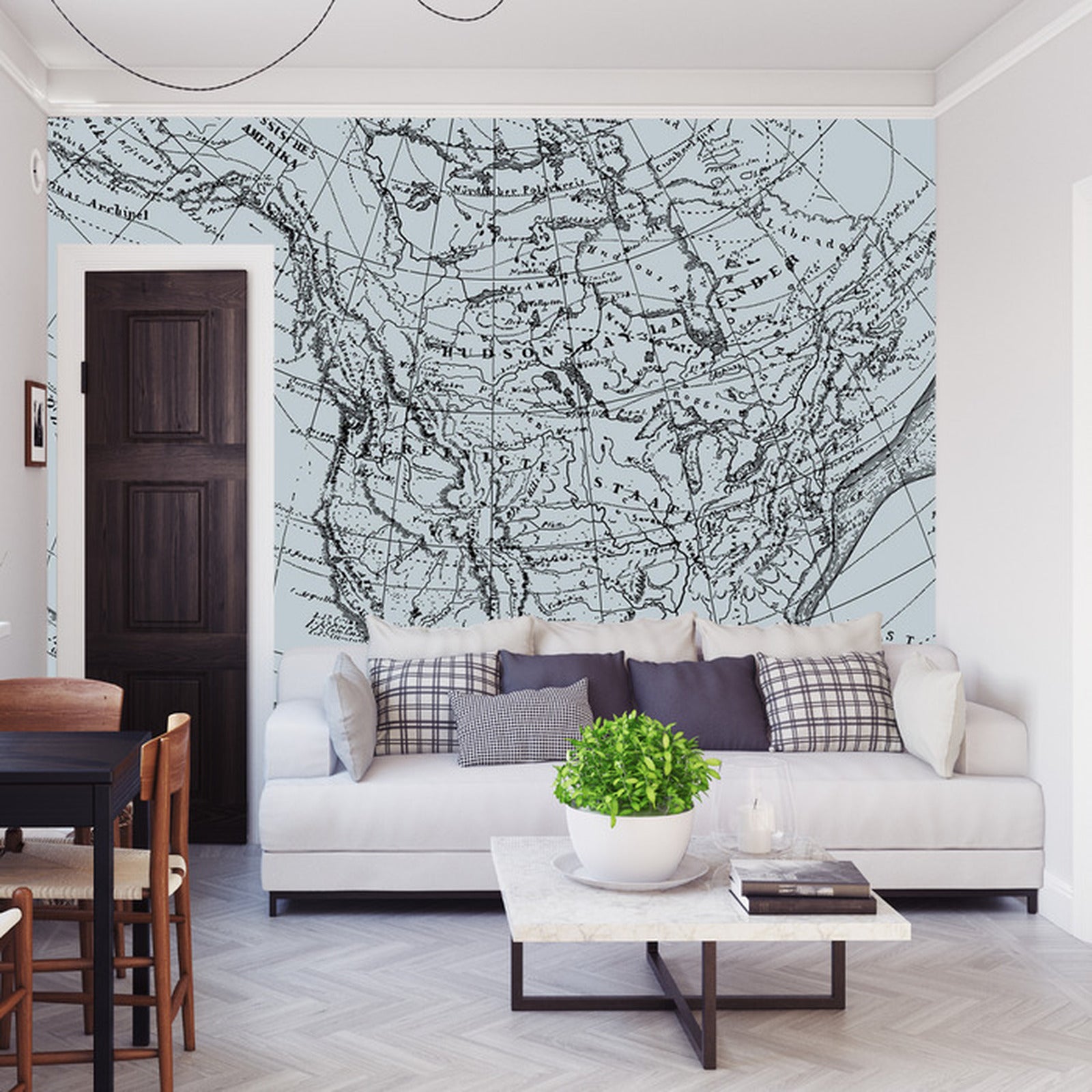 Fototapet Gammelt Kart