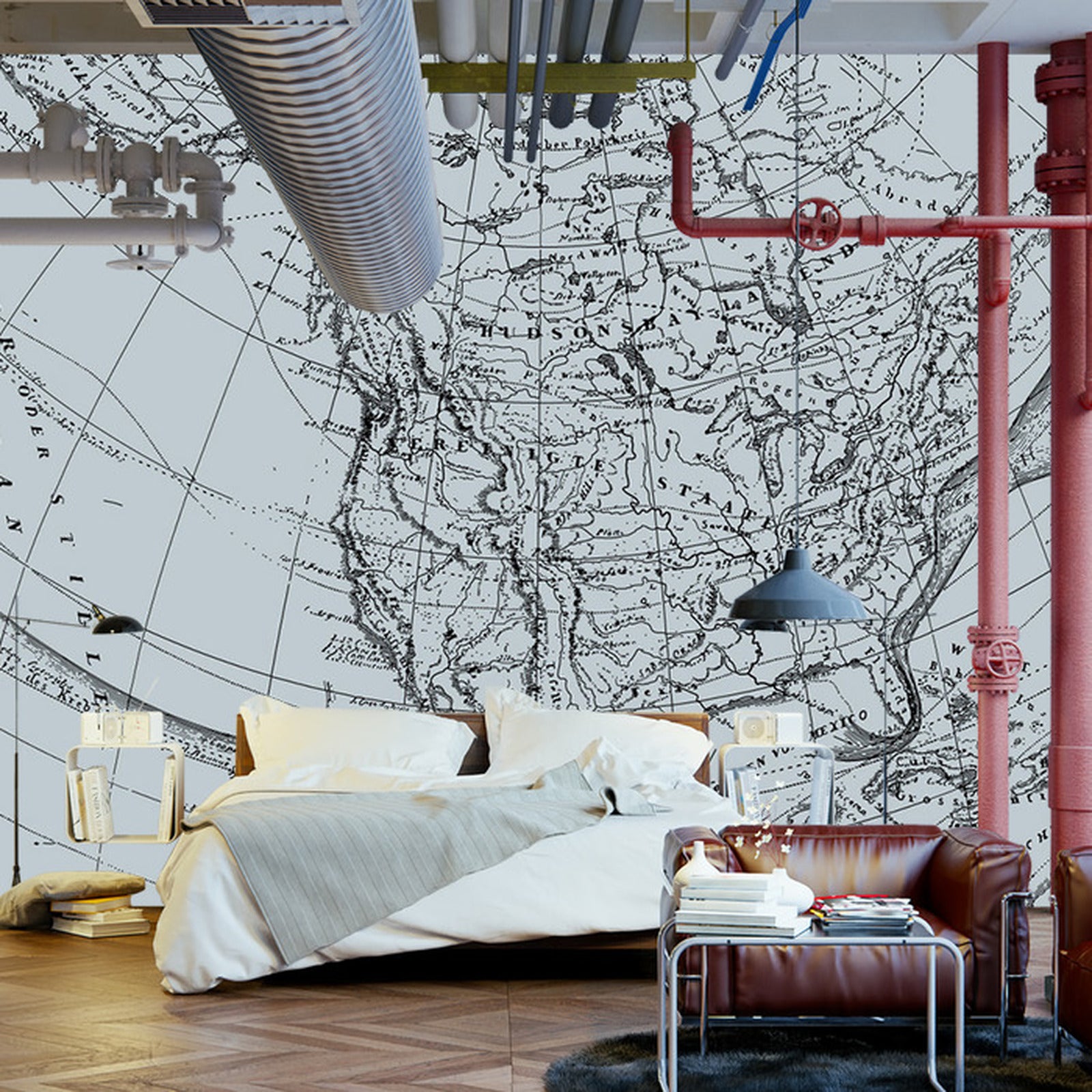 Fototapet Gammelt Kart