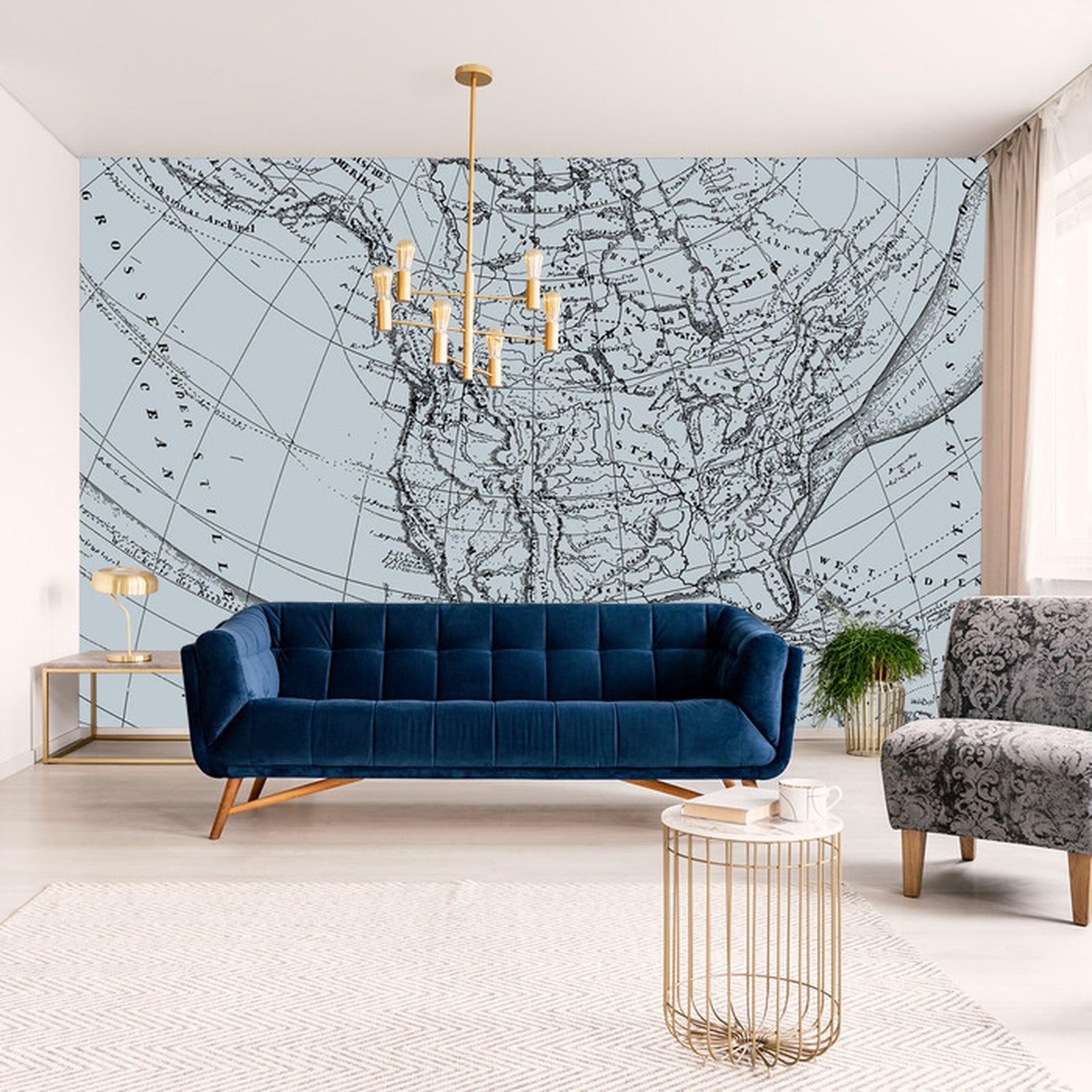 Fototapet Gammelt Kart