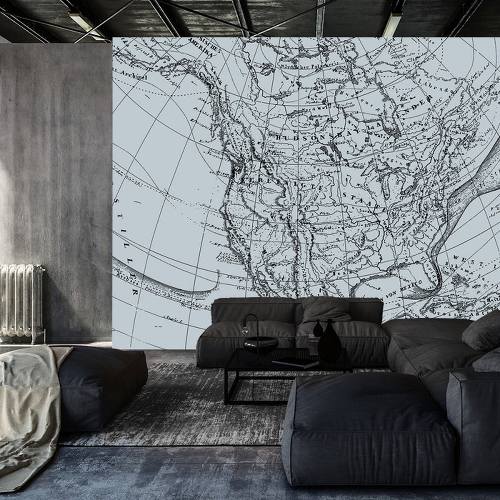 Fototapet Gammelt Kart