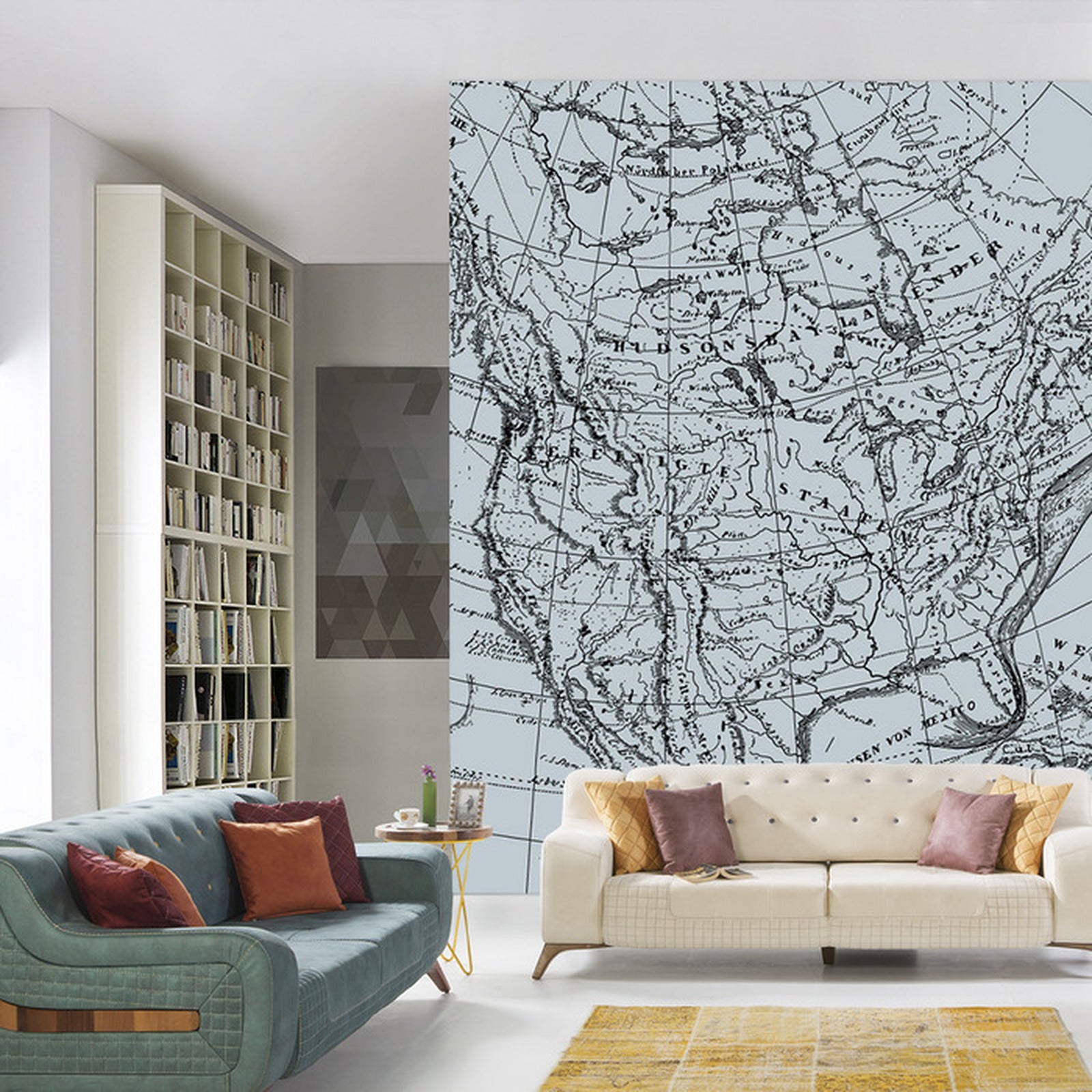 Fototapet Gammelt Kart