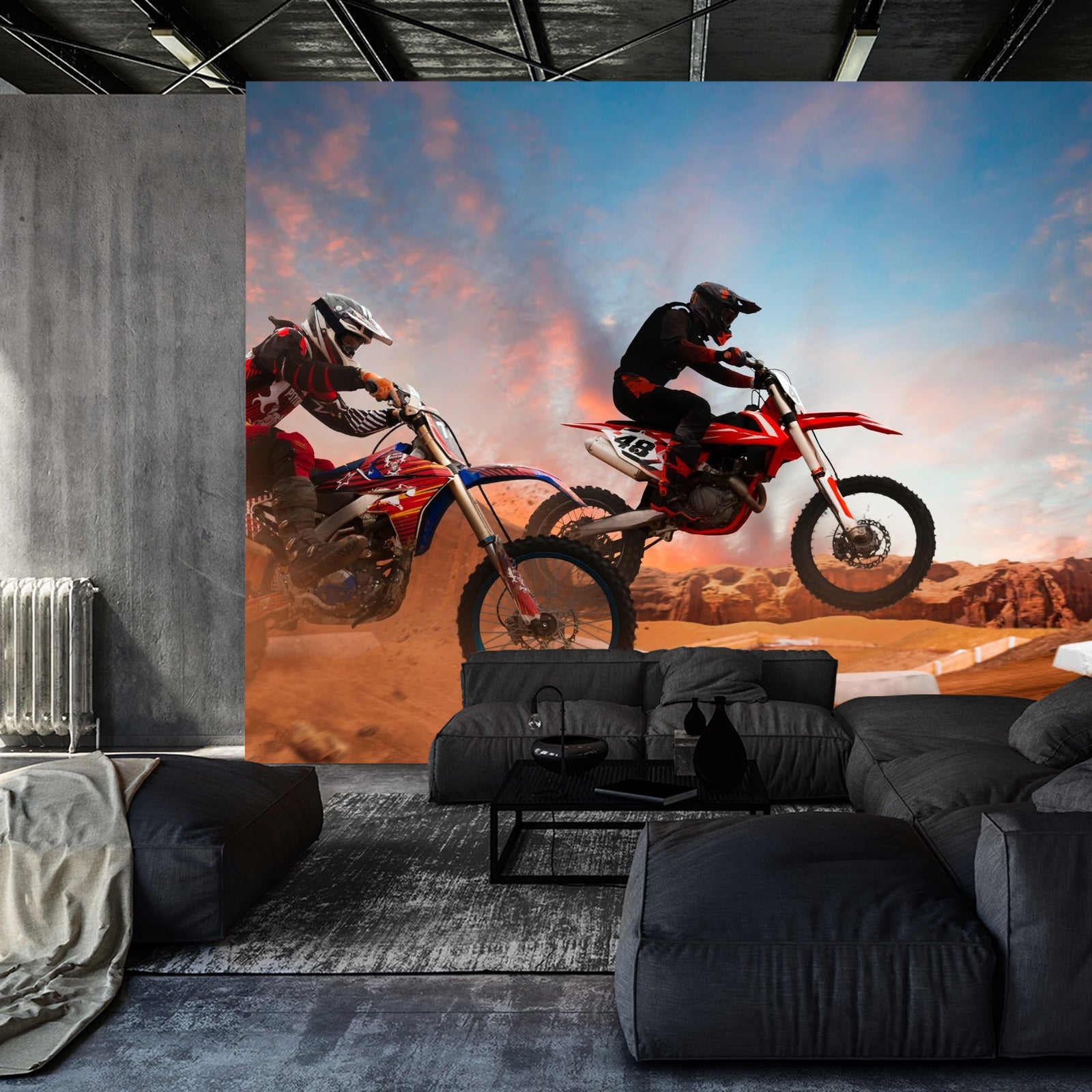 Fototapet Motorsykkelløp