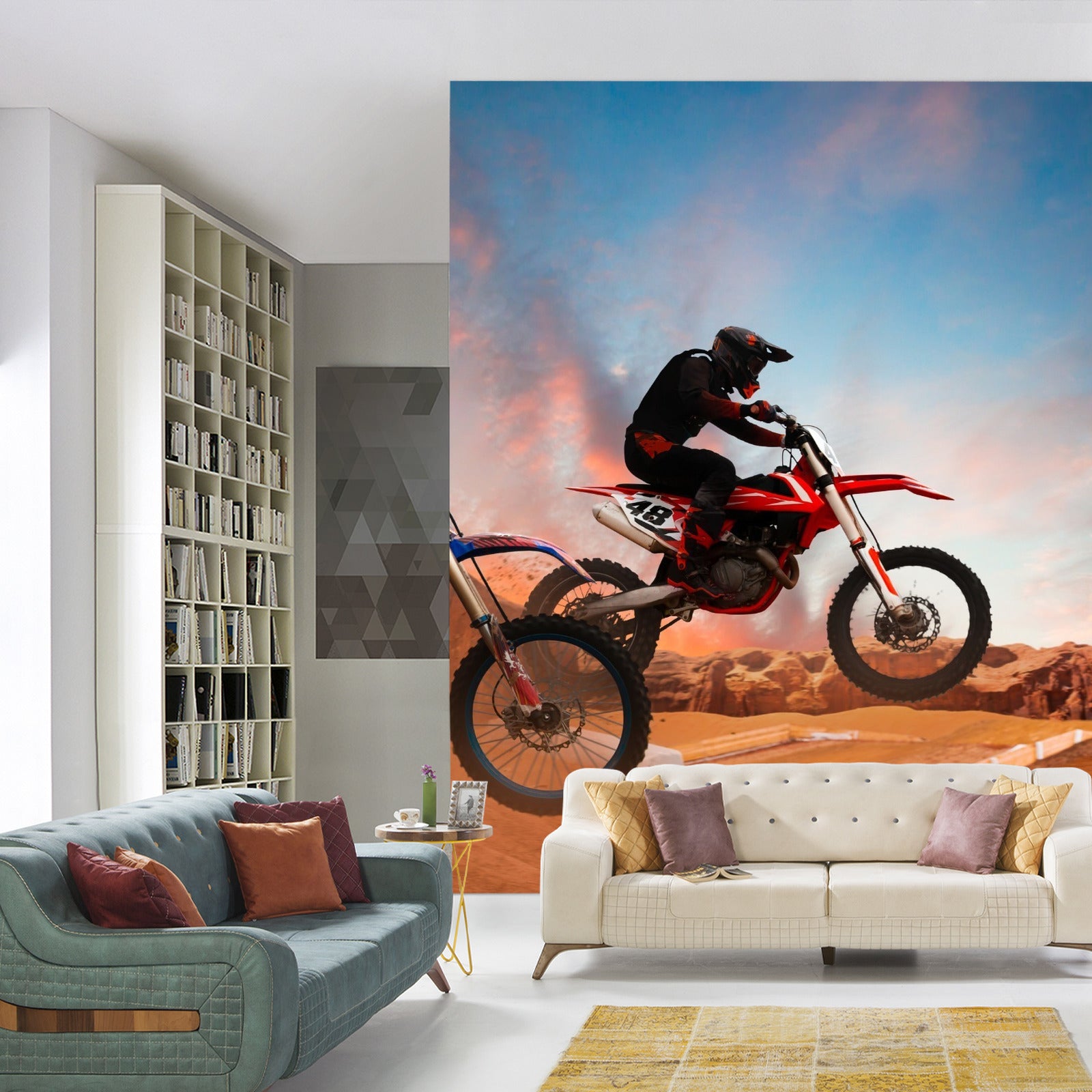 Fototapet Motorsykkelløp