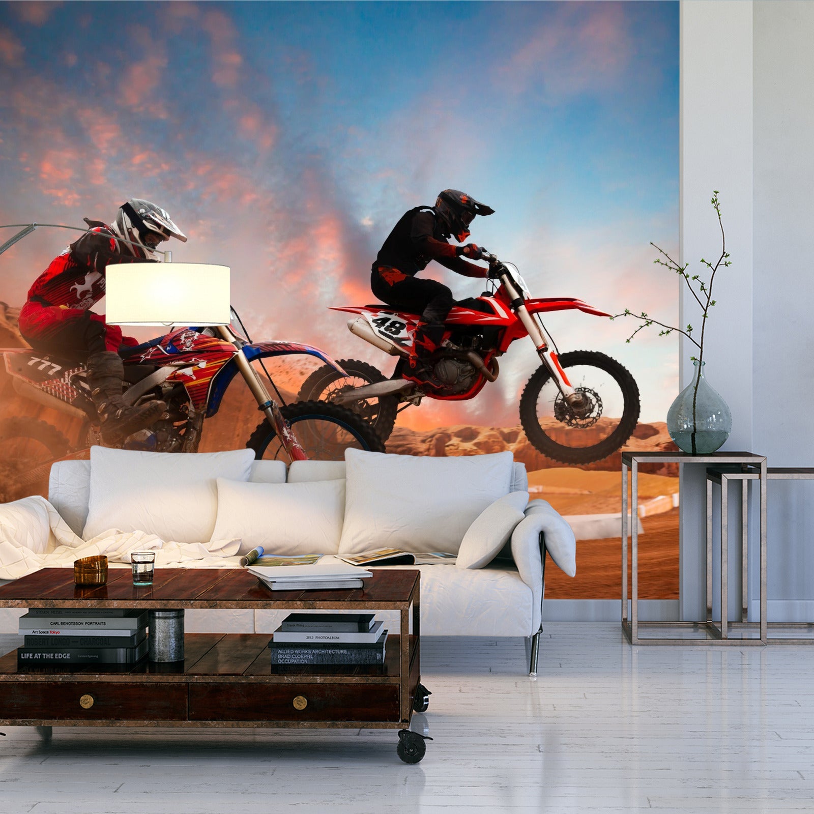 Fototapet Motorsykkelløp