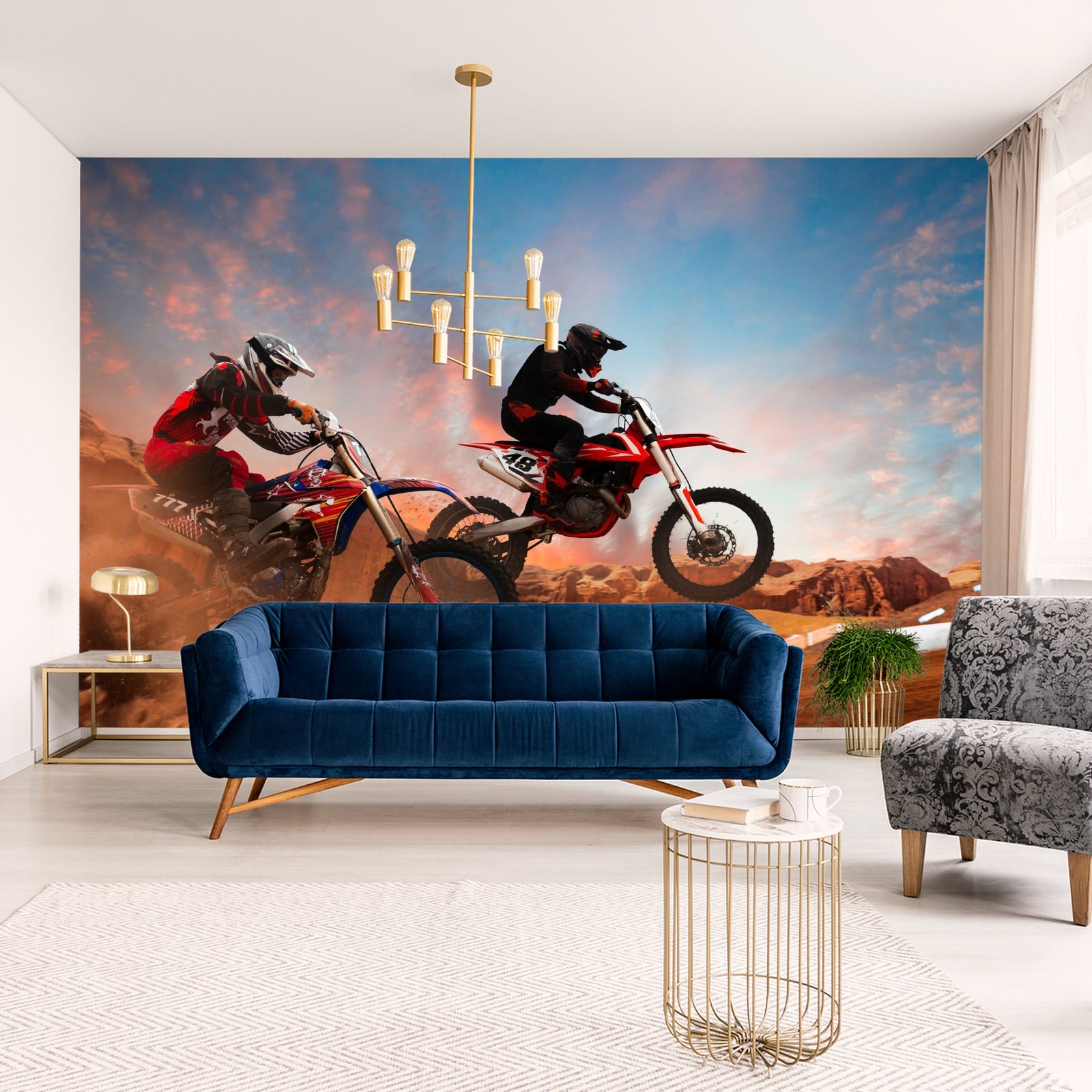 Fototapet Motorsykkelløp