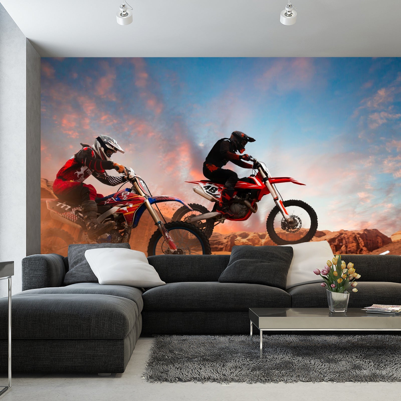 Fototapet Motorsykkelløp