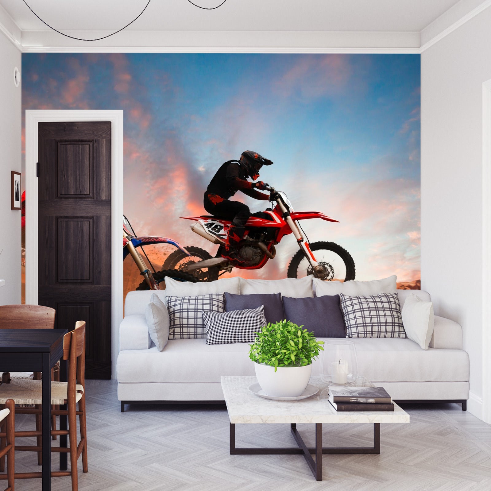 Fototapet Motorsykkelløp