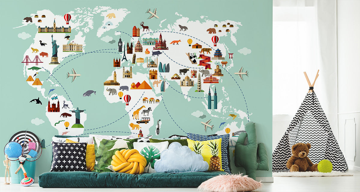 Fototapet Kart For Barn