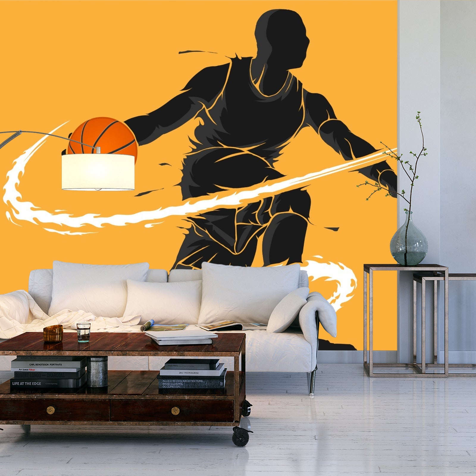 Fototapet Driblende Basketballspiller