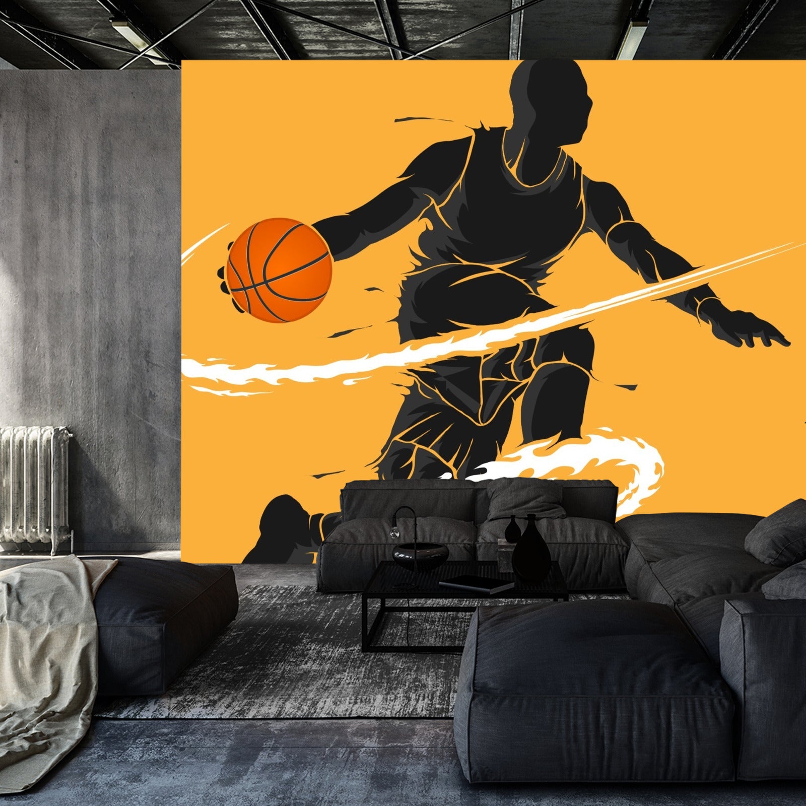 Fototapet Driblende Basketballspiller