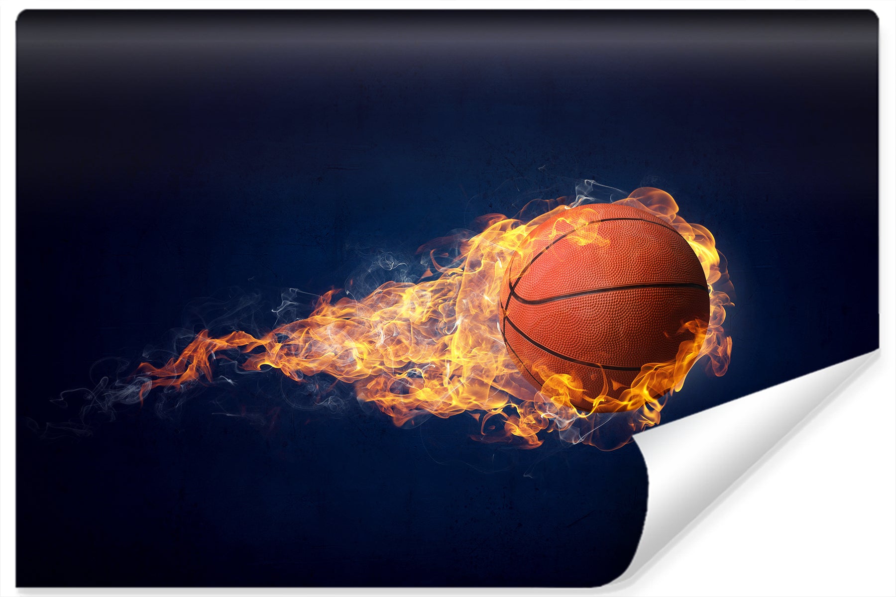Fototapet Brennende Basketballball