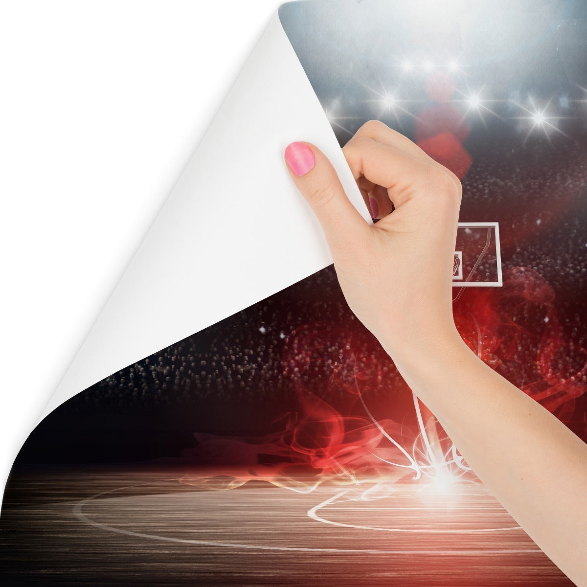 Fototapet Futuristisk Basketballbane