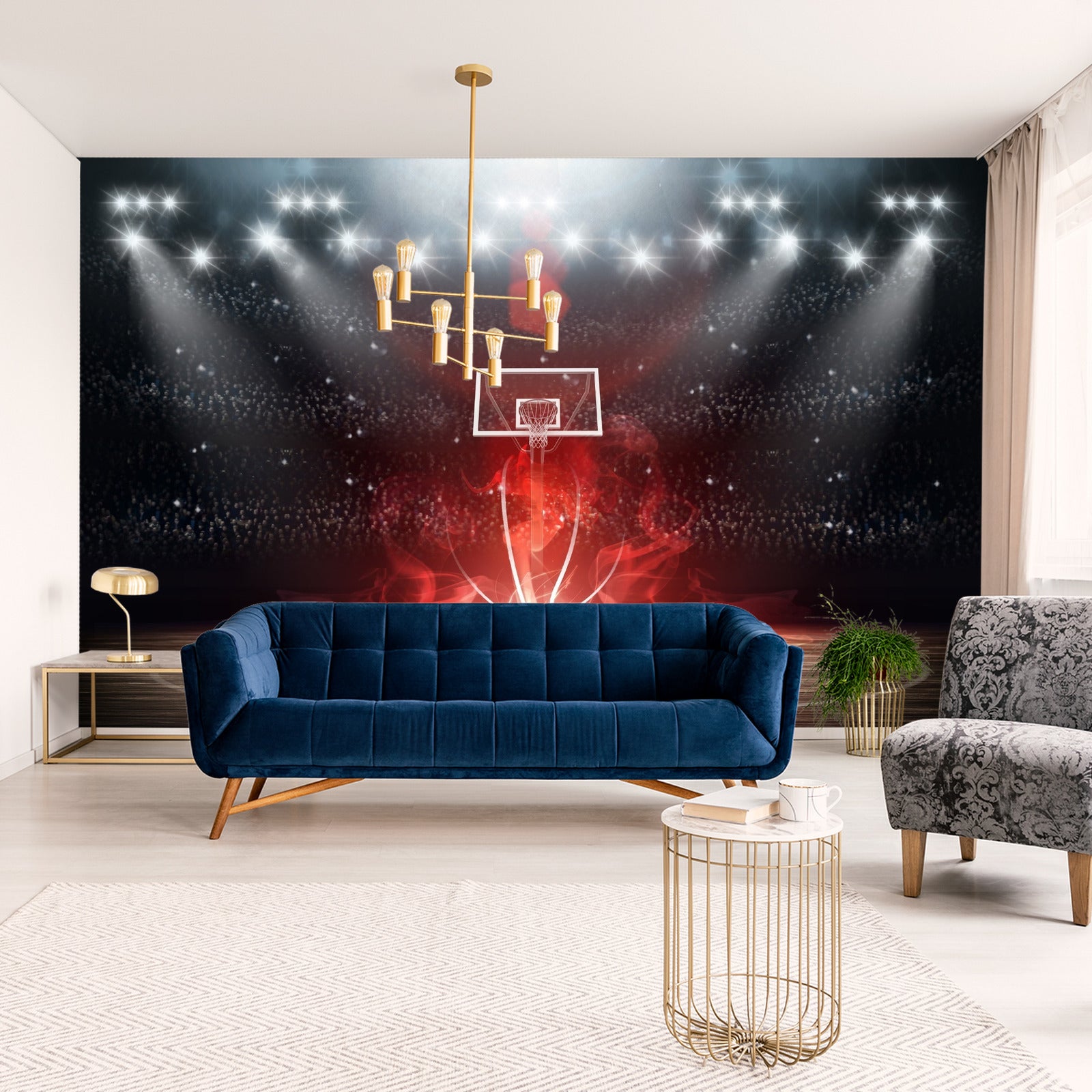 Fototapet Futuristisk Basketballbane