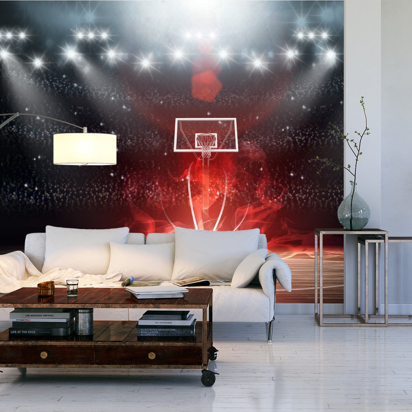 Fototapet Futuristisk Basketballbane