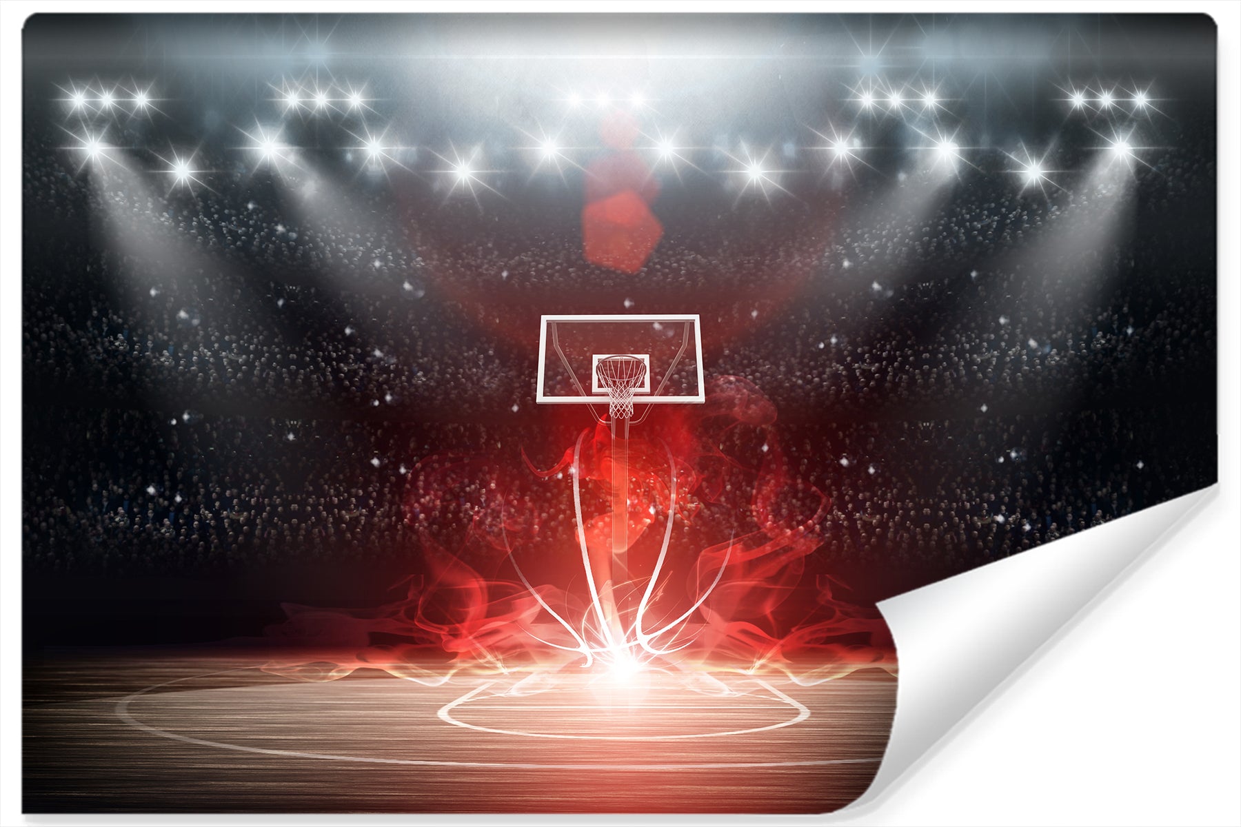 Fototapet Futuristisk Basketballbane