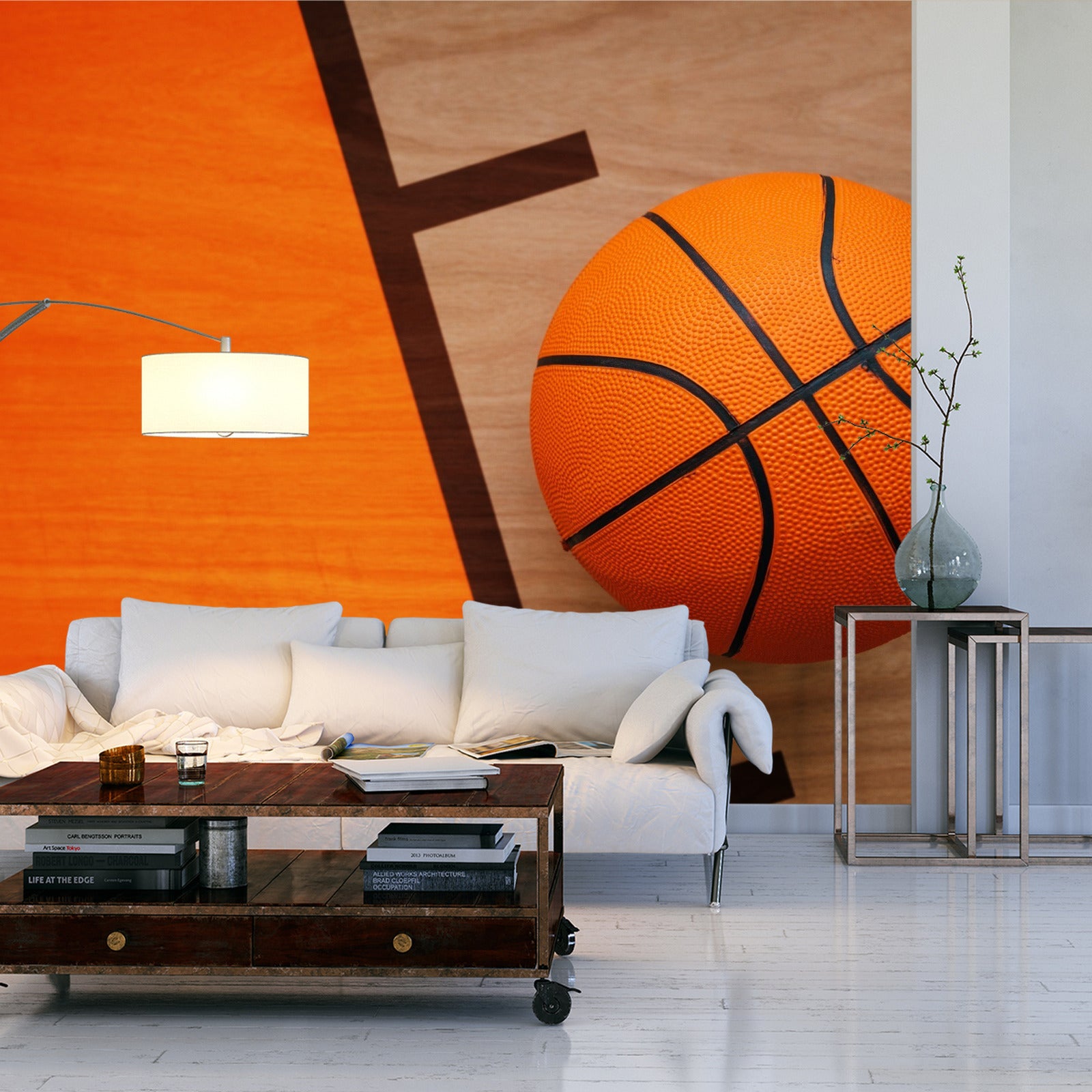 Fototapet Basketball På Banen