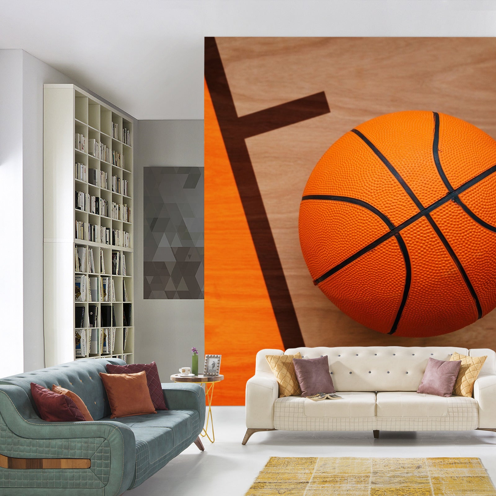 Fototapet Basketball På Banen