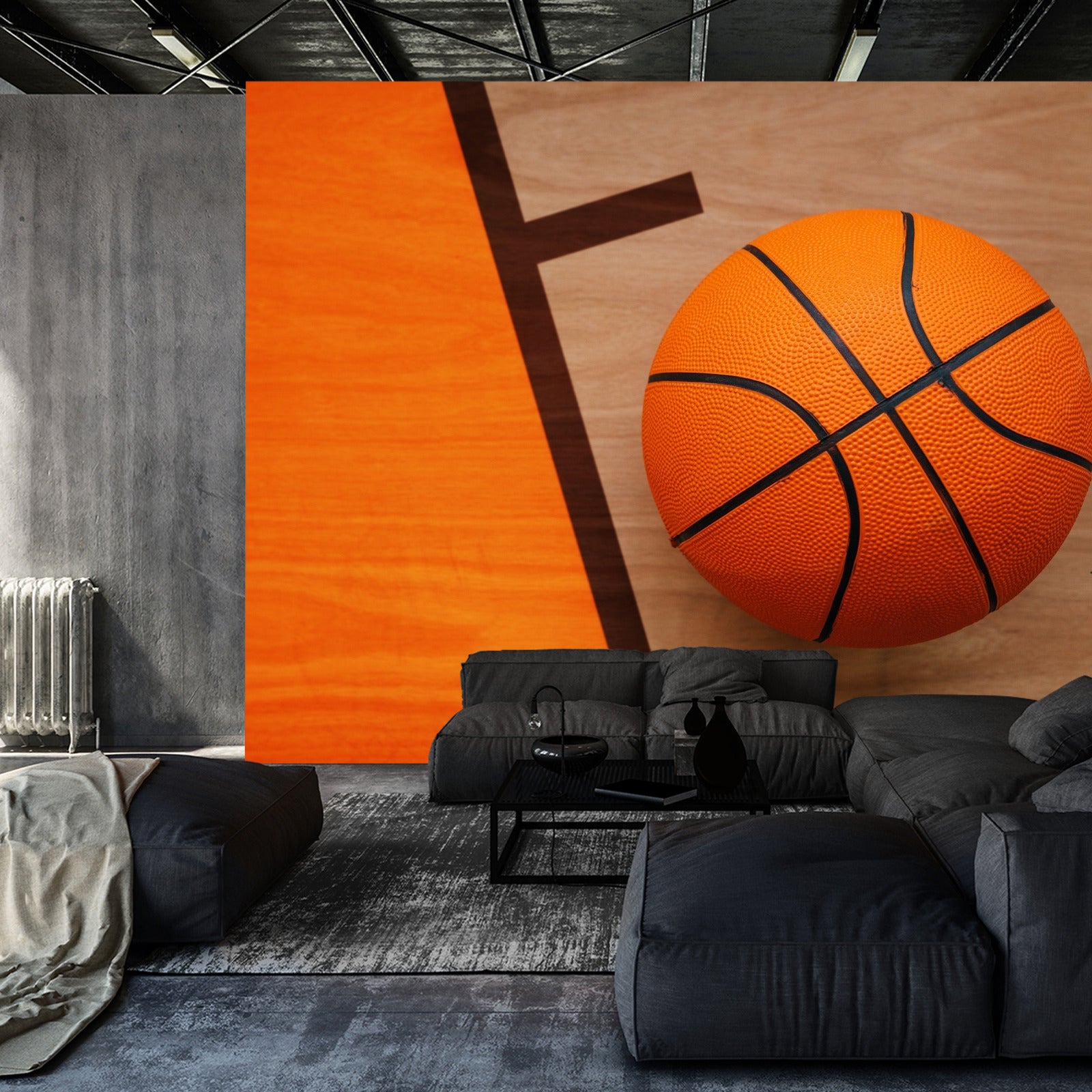 Fototapet Basketball På Banen