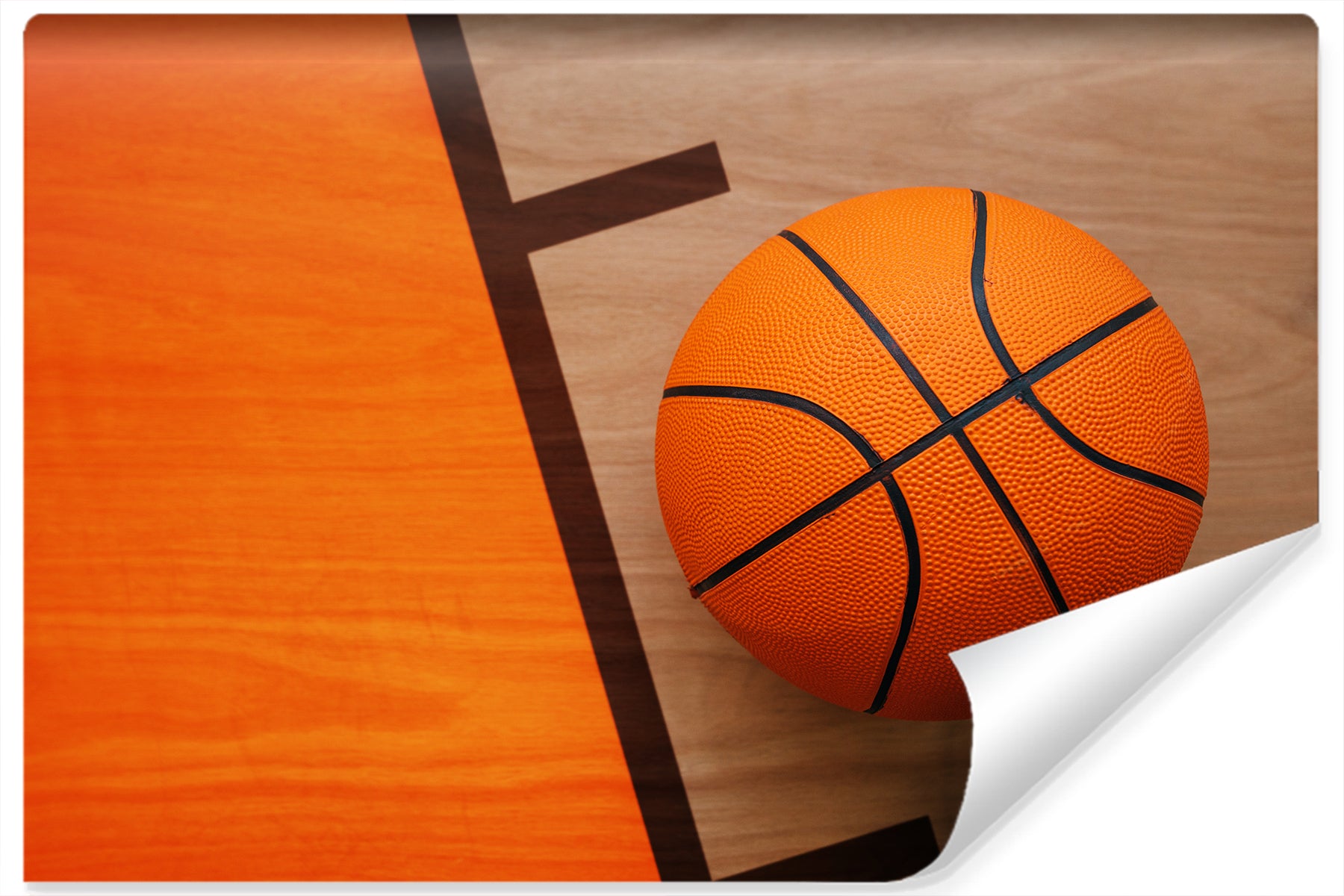 Fototapet Basketball På Banen