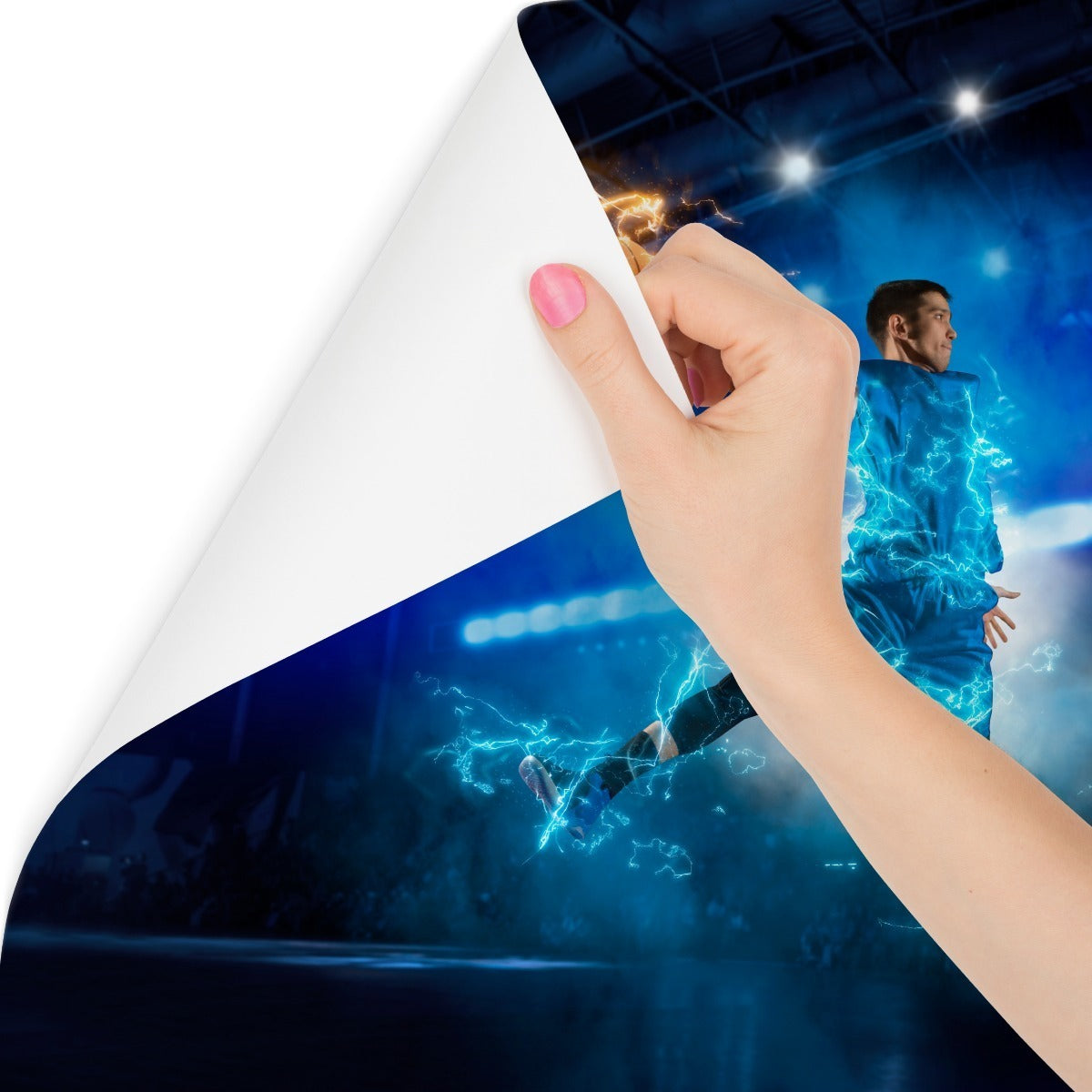 Fototapet Brennende Basketballspiller