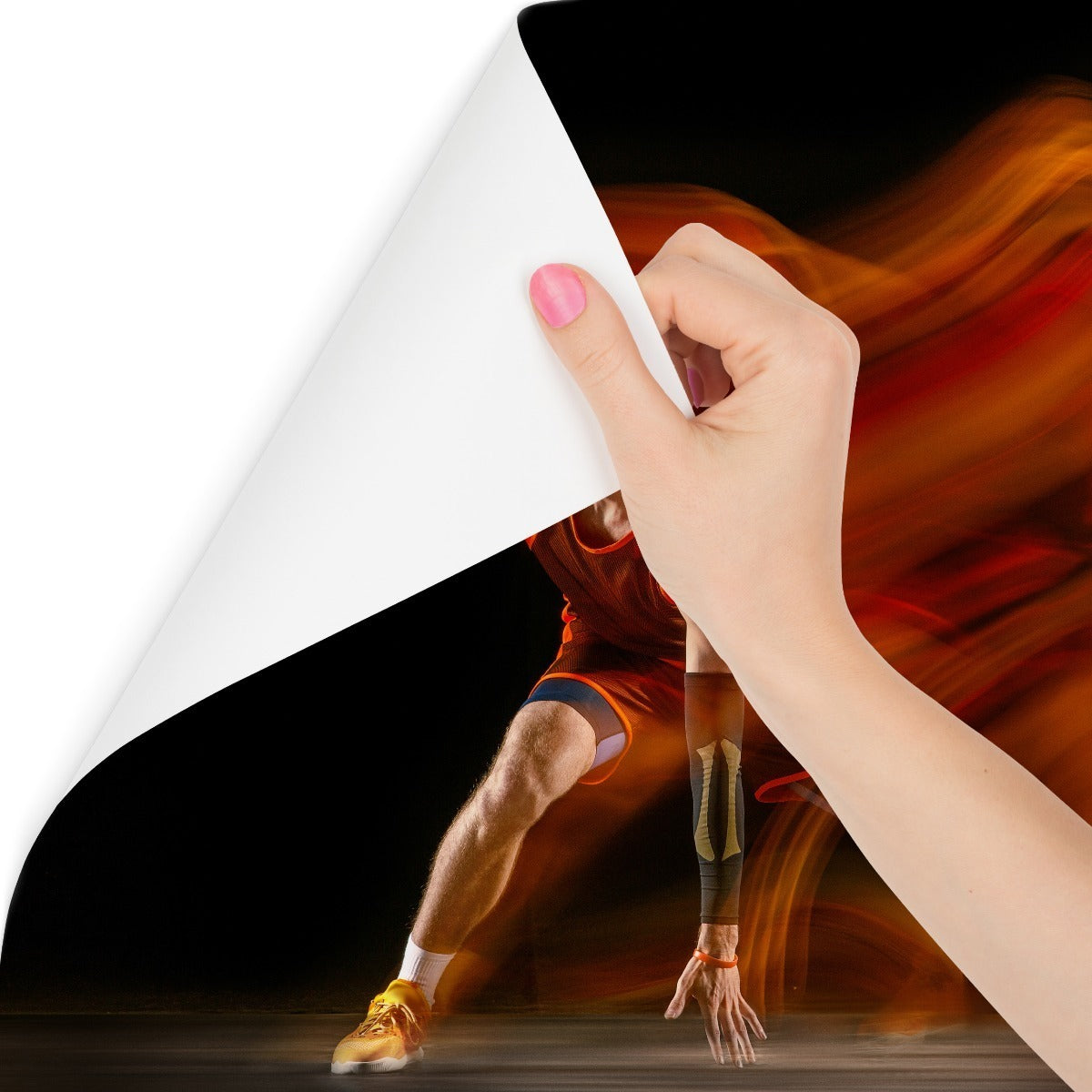 Fototapet Basketballspiller I Bevegelse