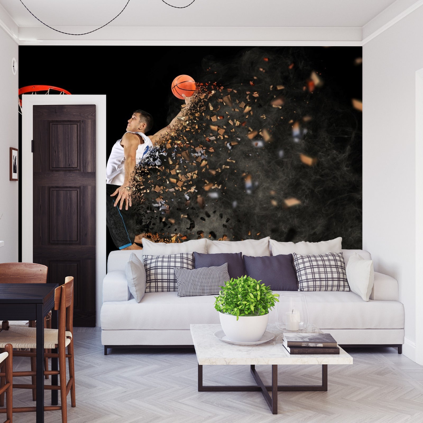 Fototapet Basketballspiller I Aksjon