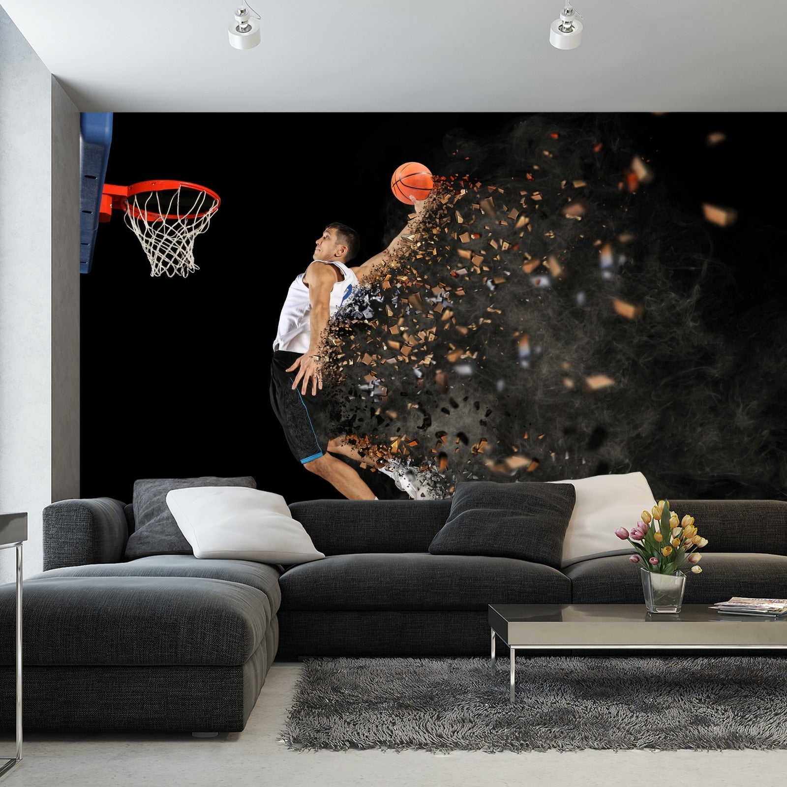 Fototapet Basketballspiller I Aksjon