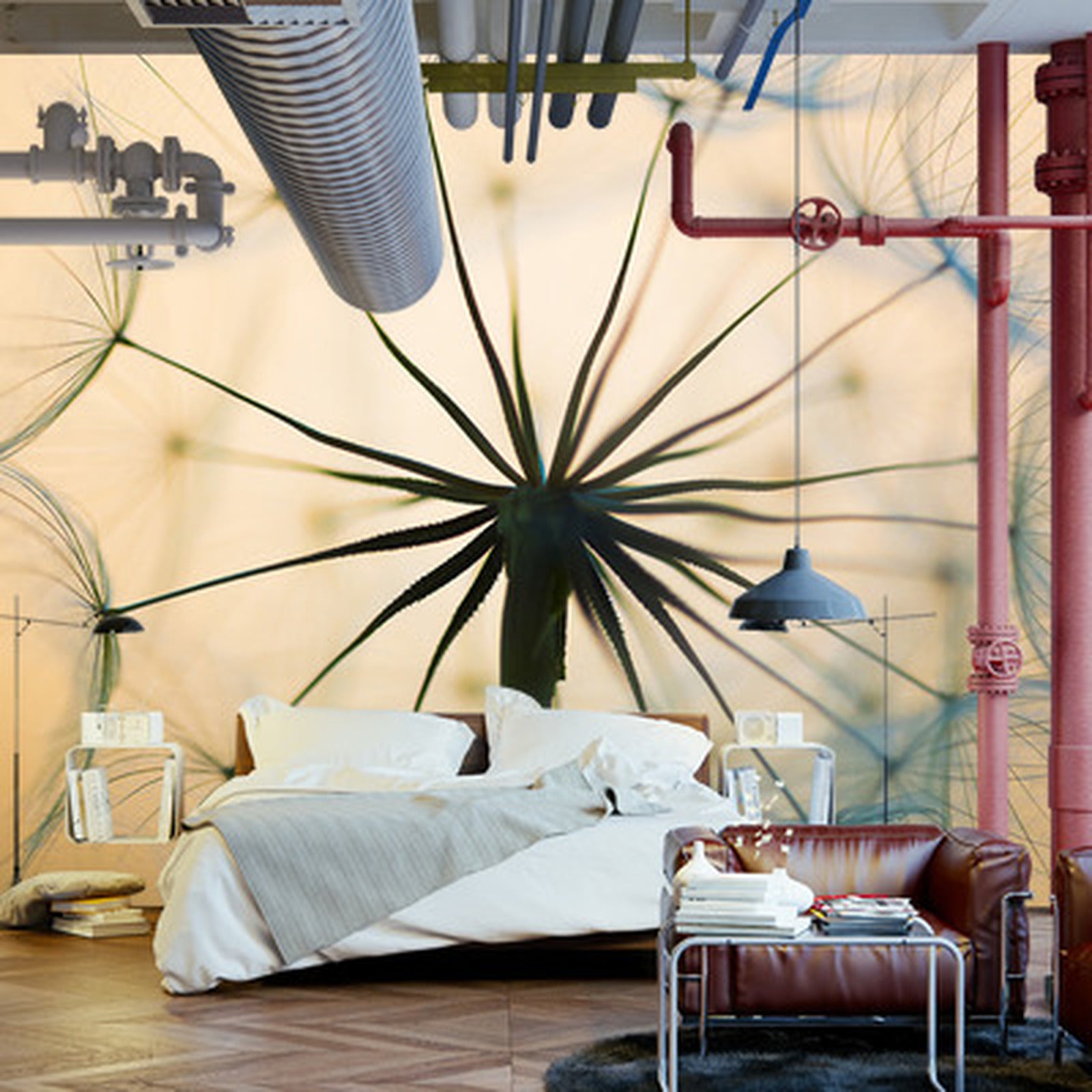 Fototapet Optisk Løvetann