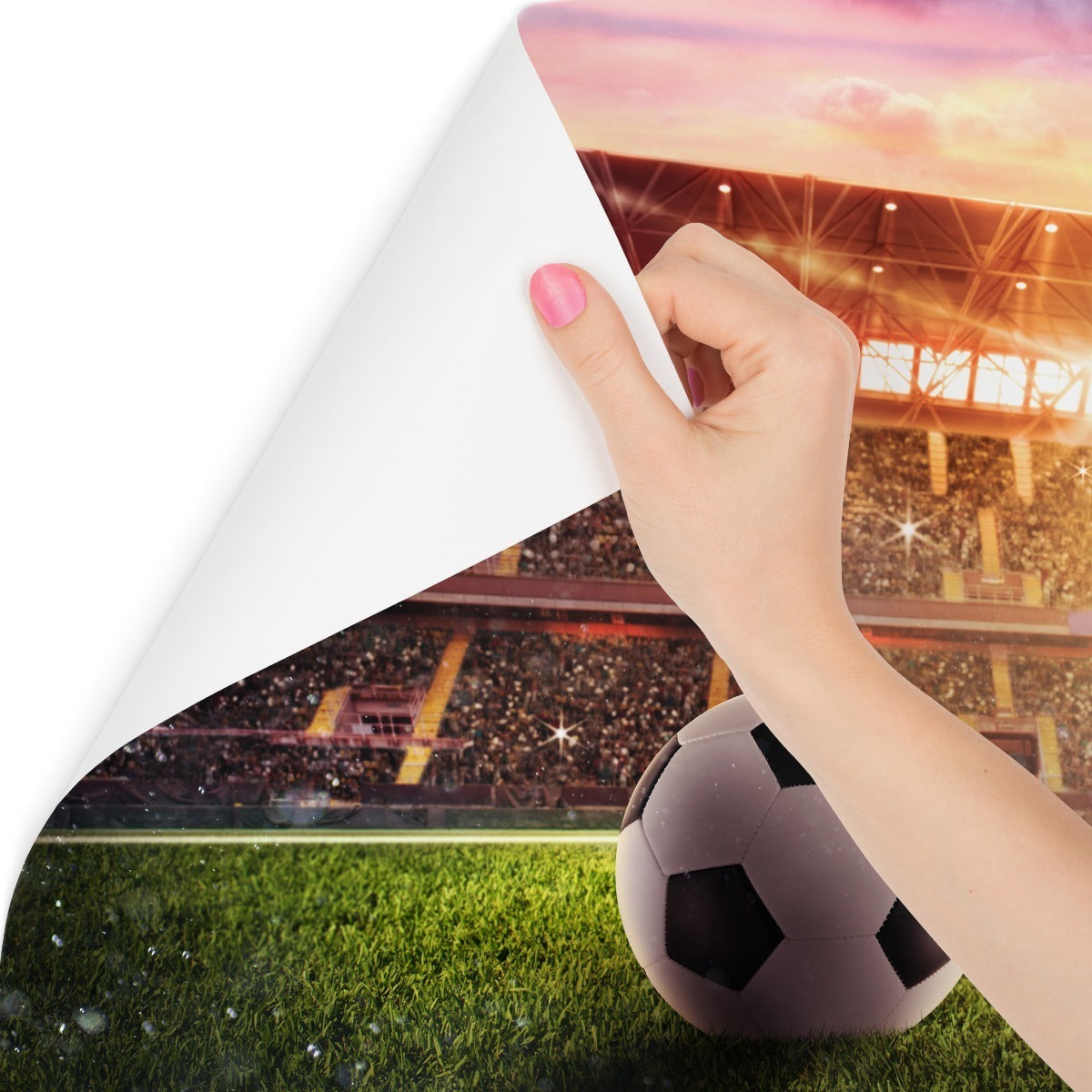 Fototapet Fotball På Stadion