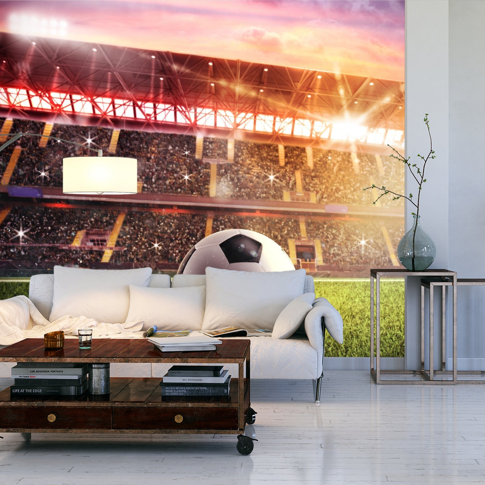 Fototapet Fotball På Stadion