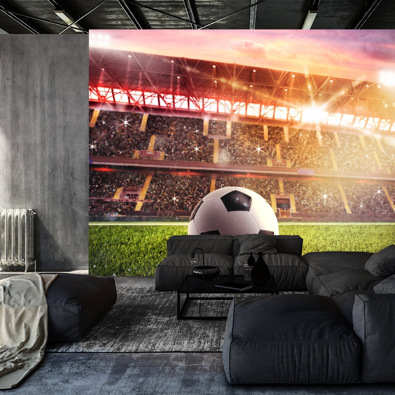 Fototapet Fotball På Stadion