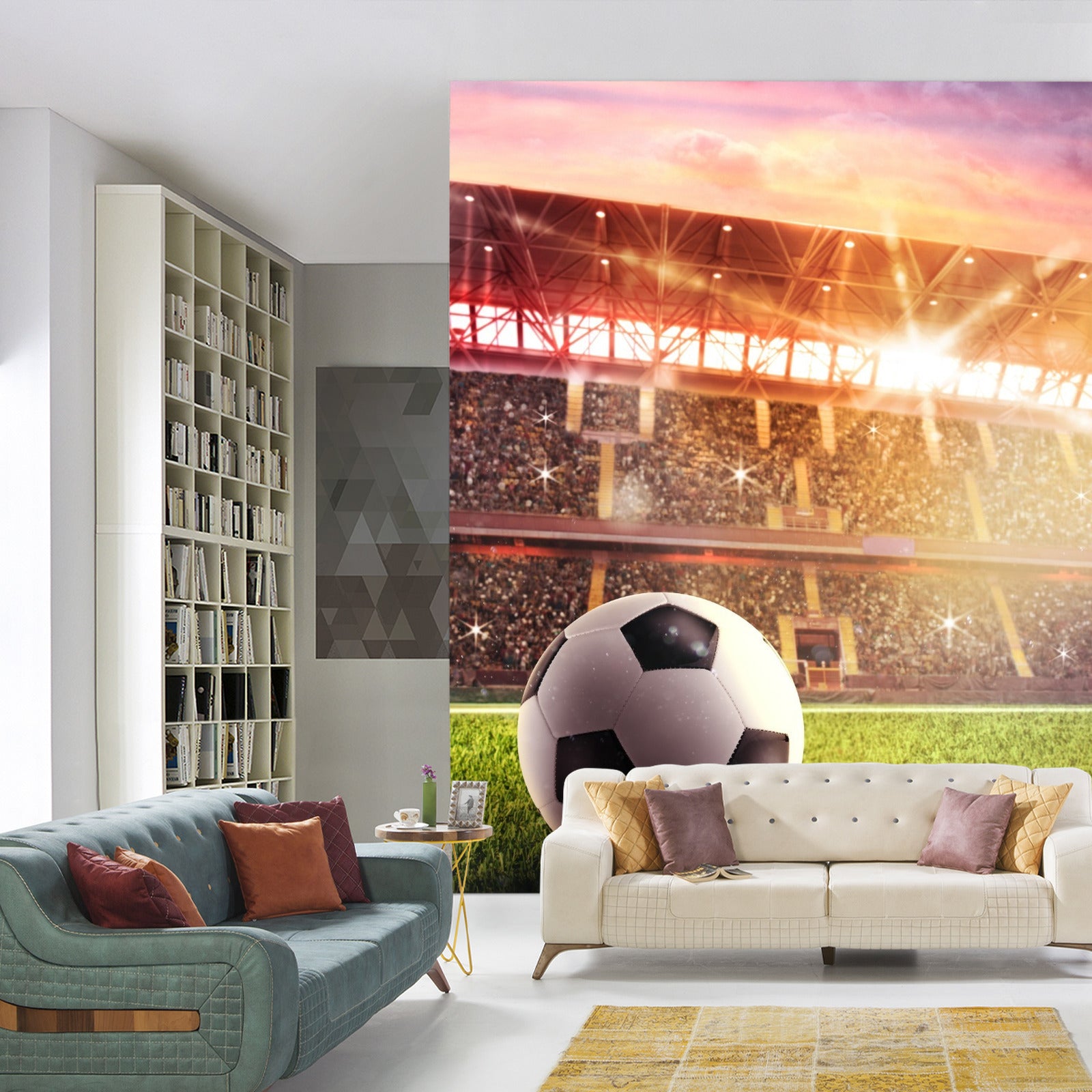 Fototapet Fotball På Stadion