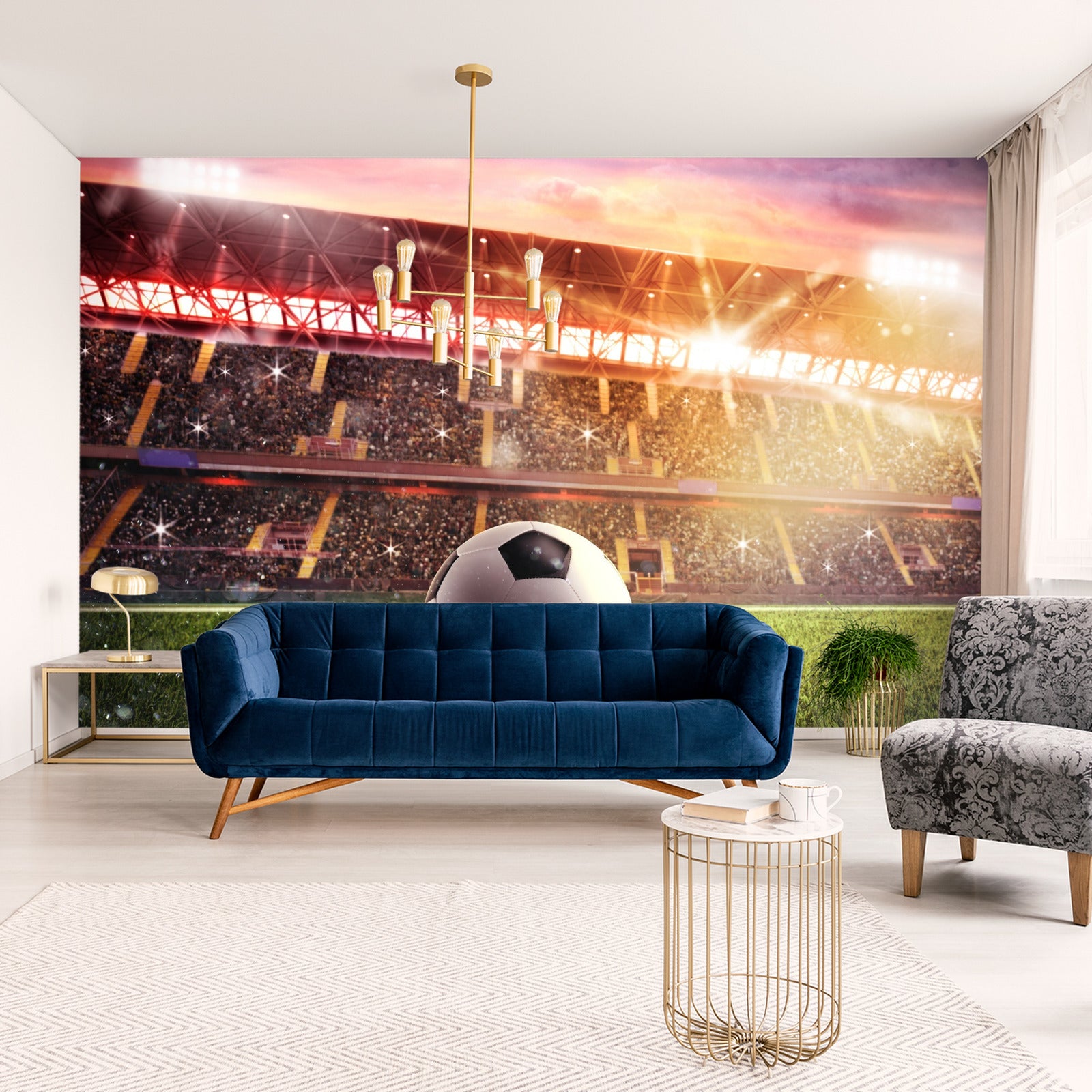 Fototapet Fotball På Stadion