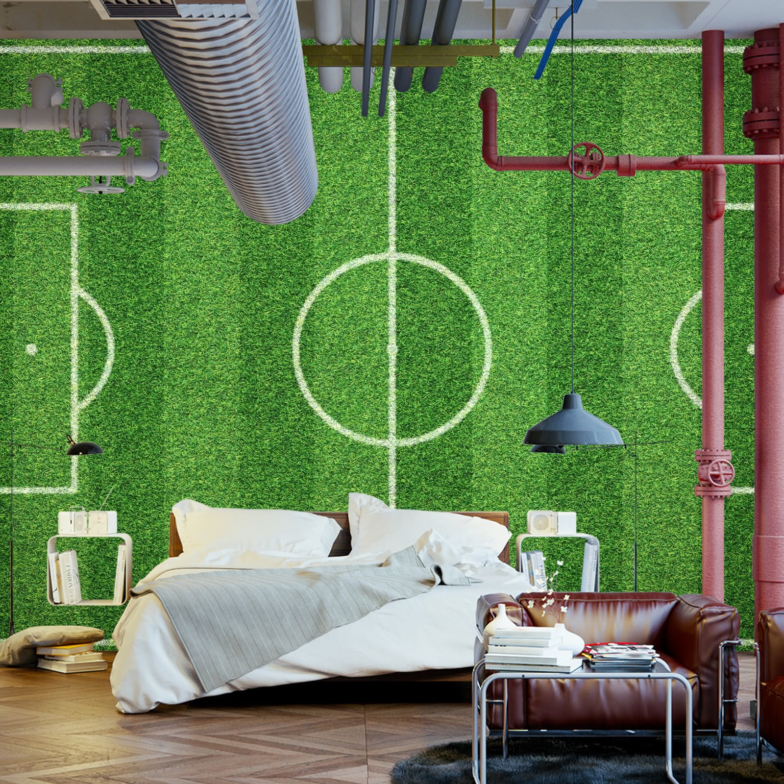 Fototapet Stadion Luftfoto